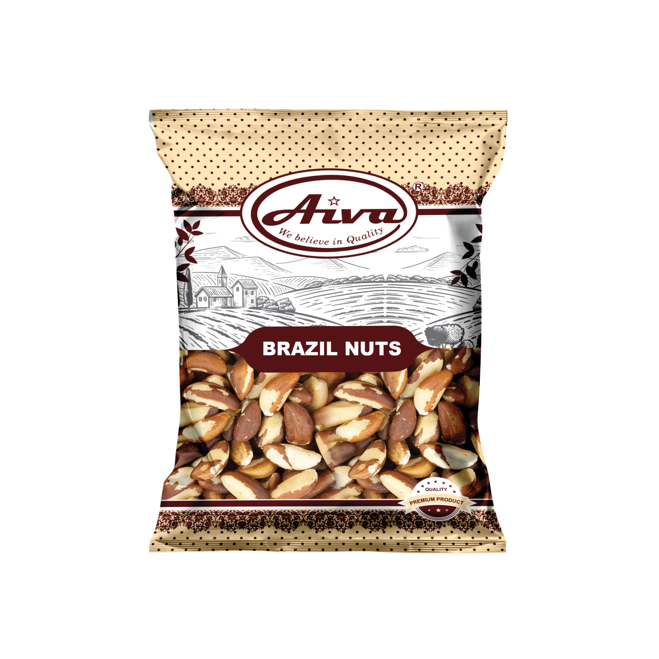 Premium Raw Brazil Nuts | Unsalted, Natural, Fresh | 4 LBS Bulk Pack | Perfect for Snacking, Baking & Healthy Recipes