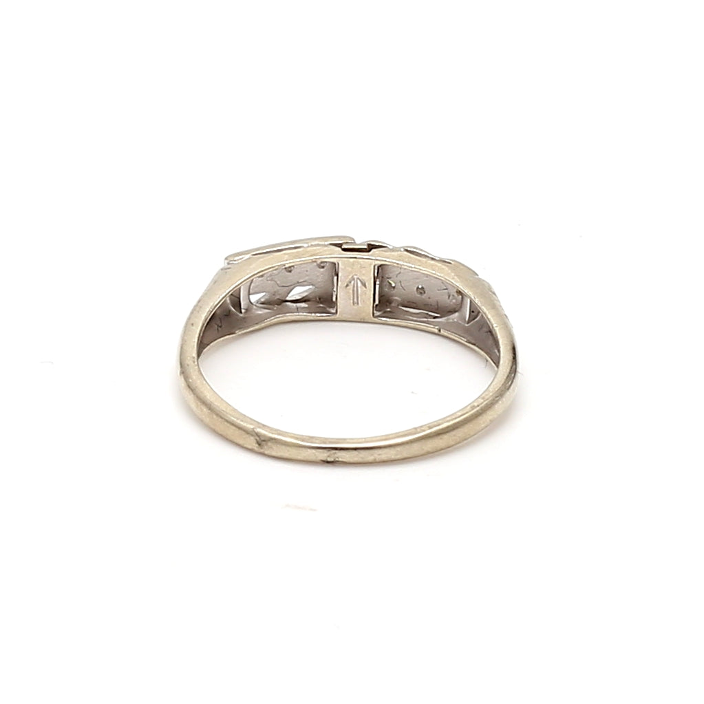 0.12 Carat Round Brilliant I SI1 Diamond 14K White Gold Wedding Band Ring - Perfect for Engagement, Anniversary & Everyday Wear