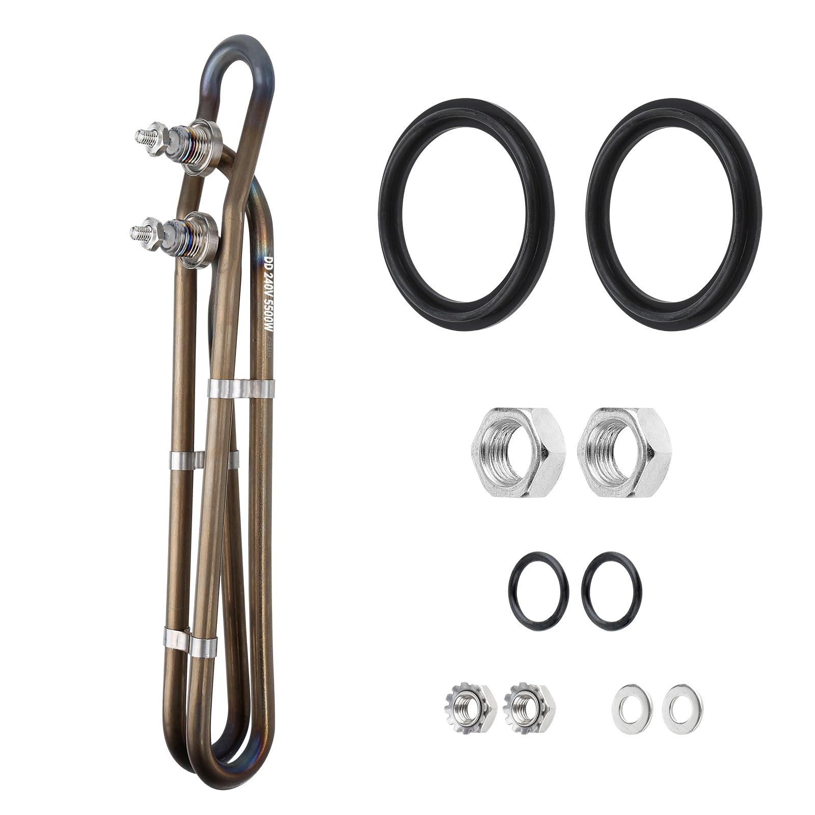 5.5kW 240V Titanium Hot Tub Heater Element - Universal Replacement for Balboa Spa Heaters & Flo-Thru Systems | Durable Electric Spa Heater Upgrade for Relaxing Hot Tub Experiences (5.5kw)