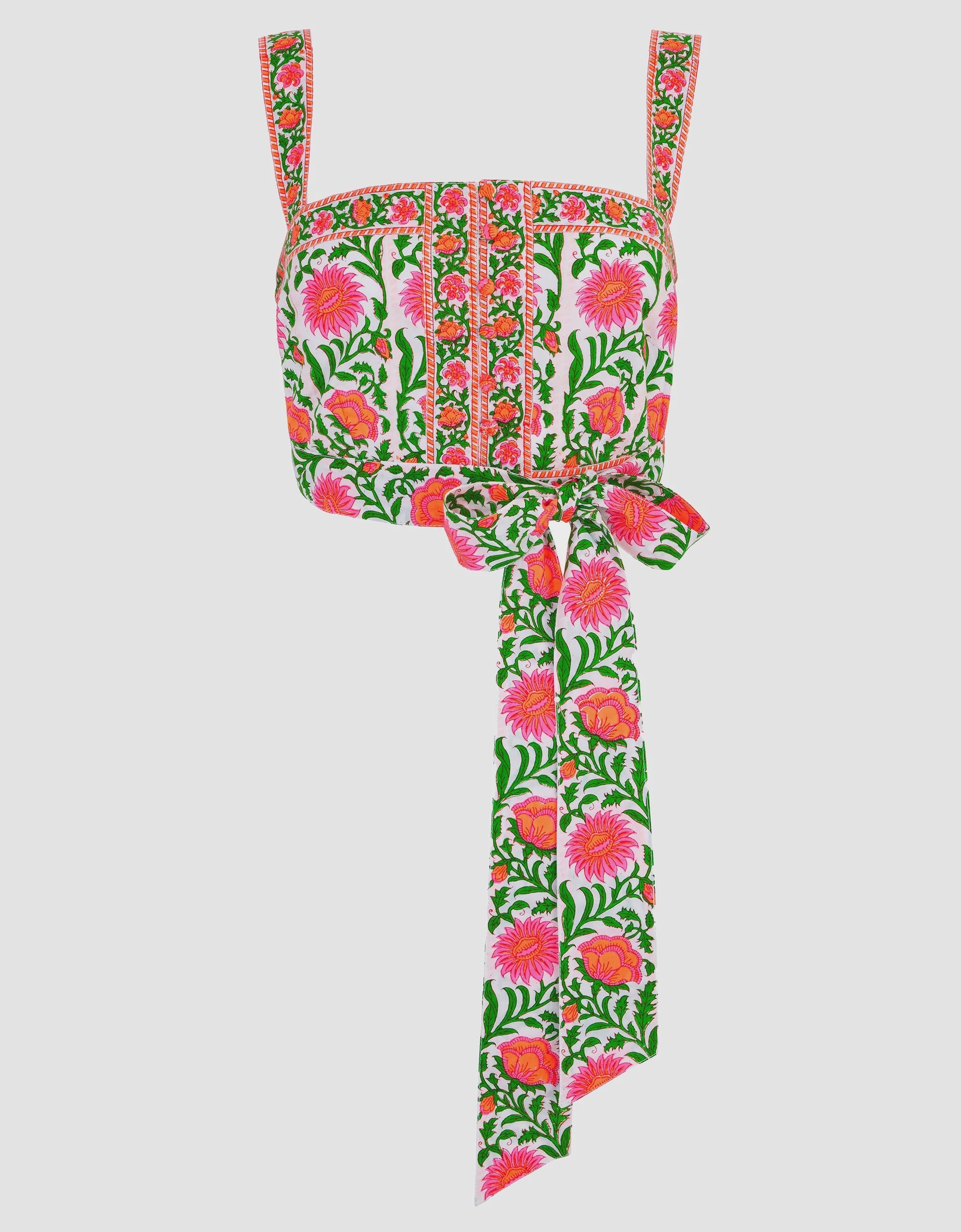 Trendy Pink City Prints Neon Border Lucia Top for Women - Perfect for Parties, Nightlife & Summer Outfits