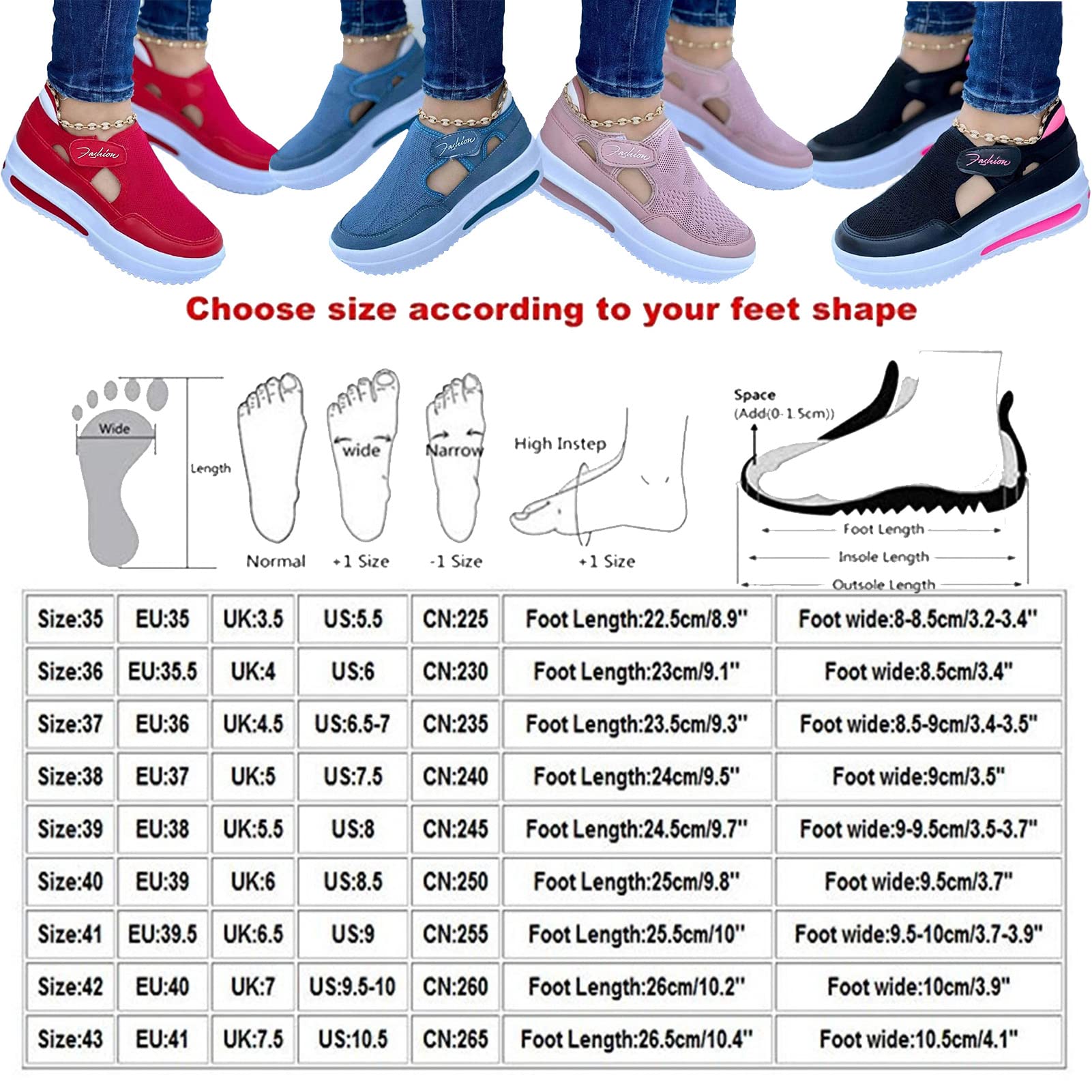 Women's Spring Casual Sneakers - Breathable Mesh Walking Shoes for Women | Fashionable & Comfortable Sneakers for Daily Wear, Jogging & Outdoor Activities (Blue, Size 6)