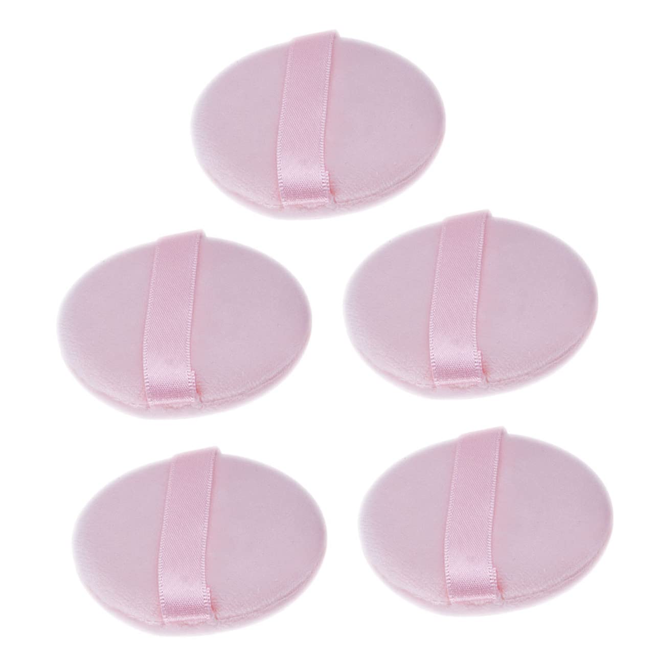 FOMIYES 5-Piece Makeup Powder Puff Set - Round Dry Powder Sponge, Foundation & Eye Makeup Applicators, Air Cushion Puff for Flawless Face Makeup | Perfect for Travel, Touch-Ups & Professional Makeup Application