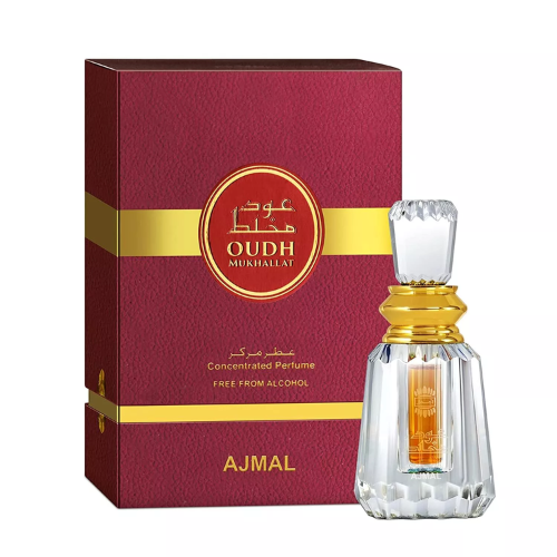 Ajmal Eternal Oudh Mukhallat Perfume Oil - 6ml Luxury Arabian Oud Fragrance for Men & Women | Perfect for Special Occasions, Evening Wear & Gift Giving