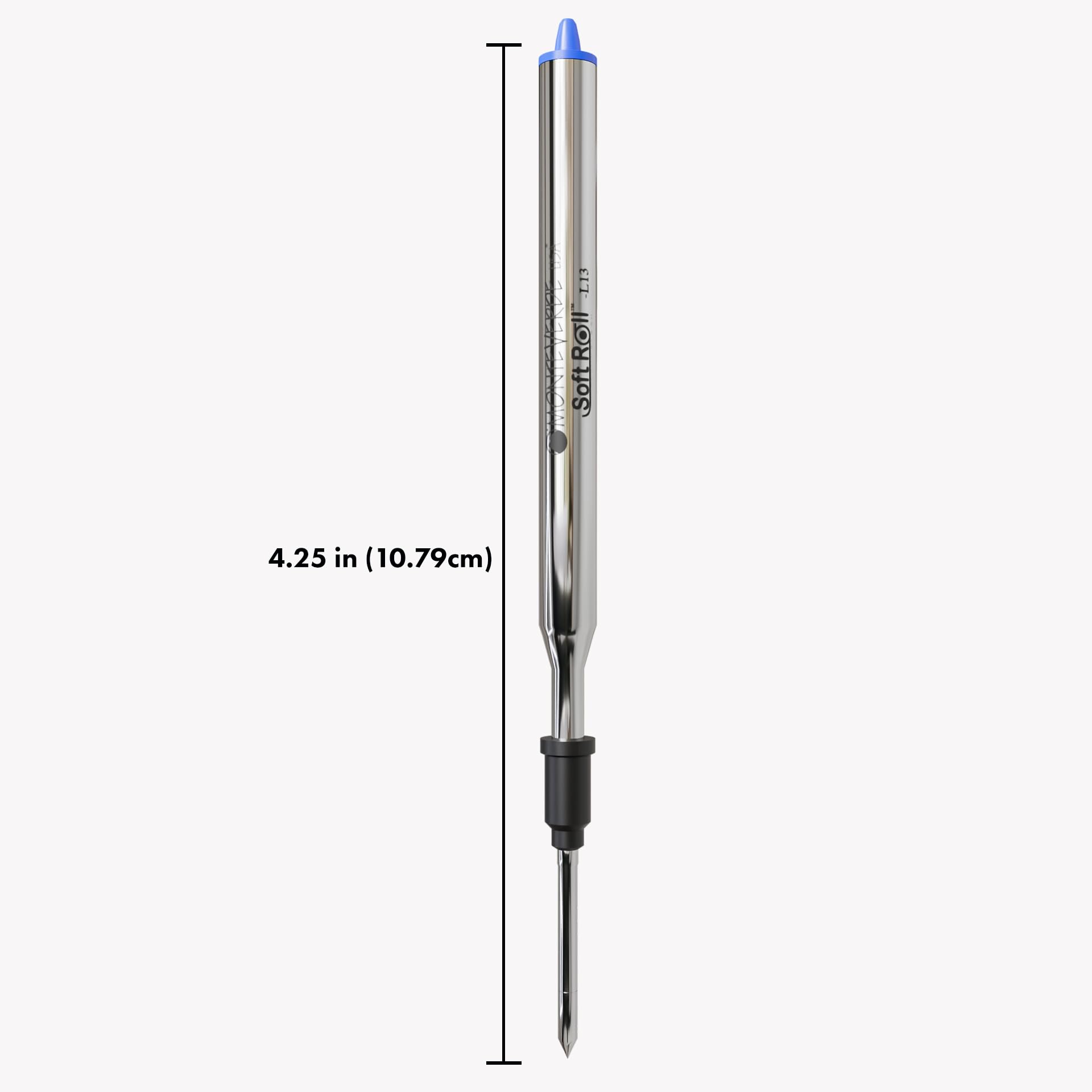 MONTEVERDE Soft Roll Ballpoint Refill for Lamy Pens - Blue Ink, 2 Pack (L132BU) | Smooth Writing Replacement Refills for Office, School & Everyday Use