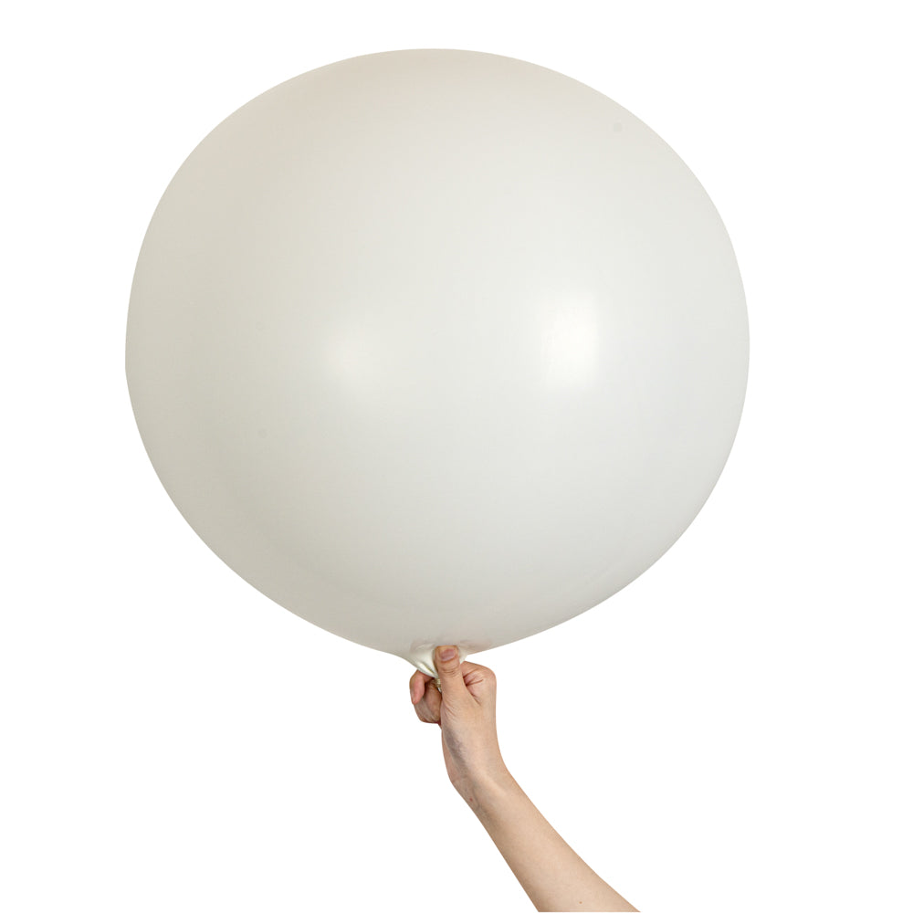 Balloonify Matte White Latex Balloons - 36 Inch, Pack of 10 | Perfect for Birthday Parties, Weddings & Baby Showers
