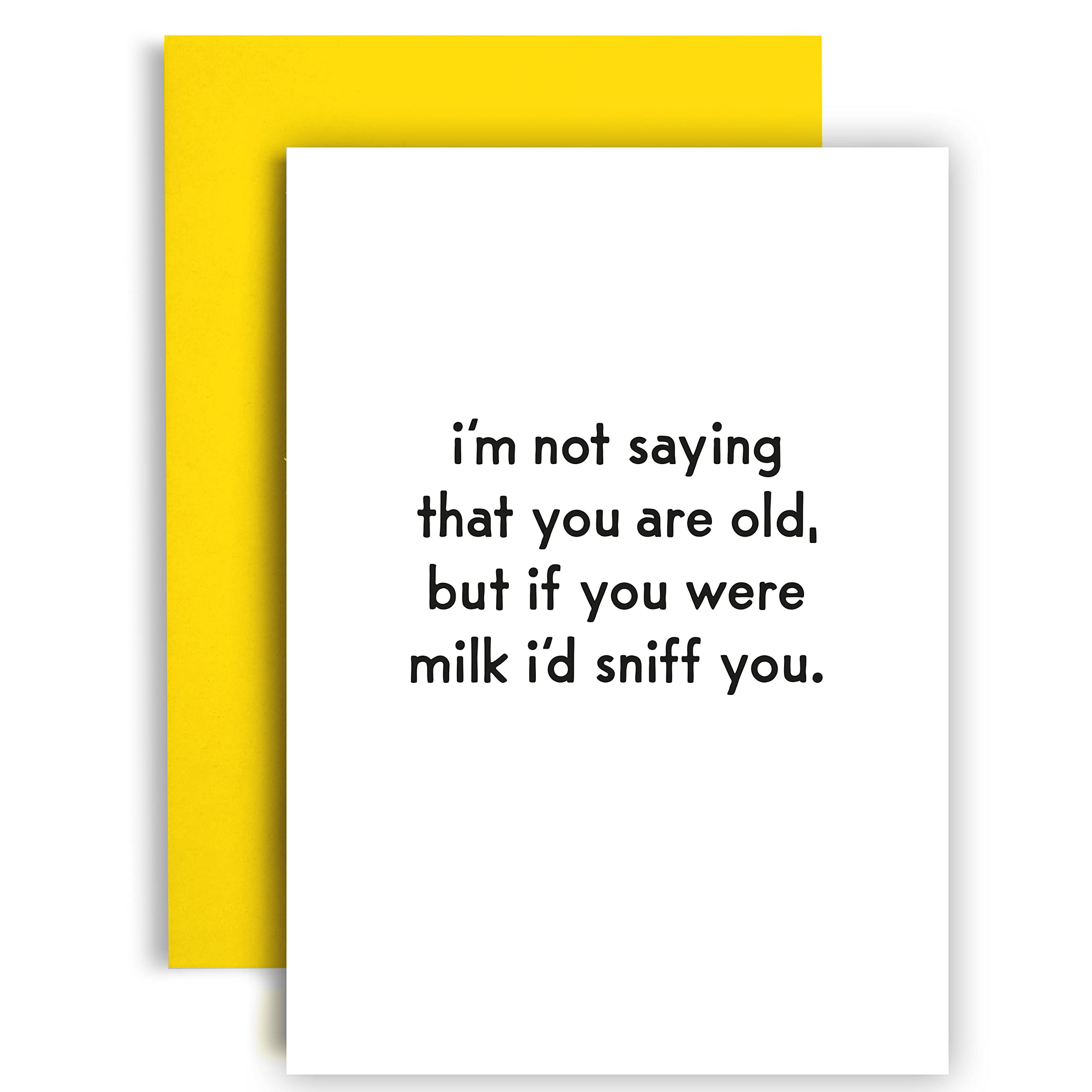 Huxters Funny Birthday Cards for Women - A5 Humorous Birthday Greeting Card for Her, Best Friend, Sister, or Brother - Perfect Birthday Gift Idea - Great for Parties, Celebrations & Special Moments (Milk)