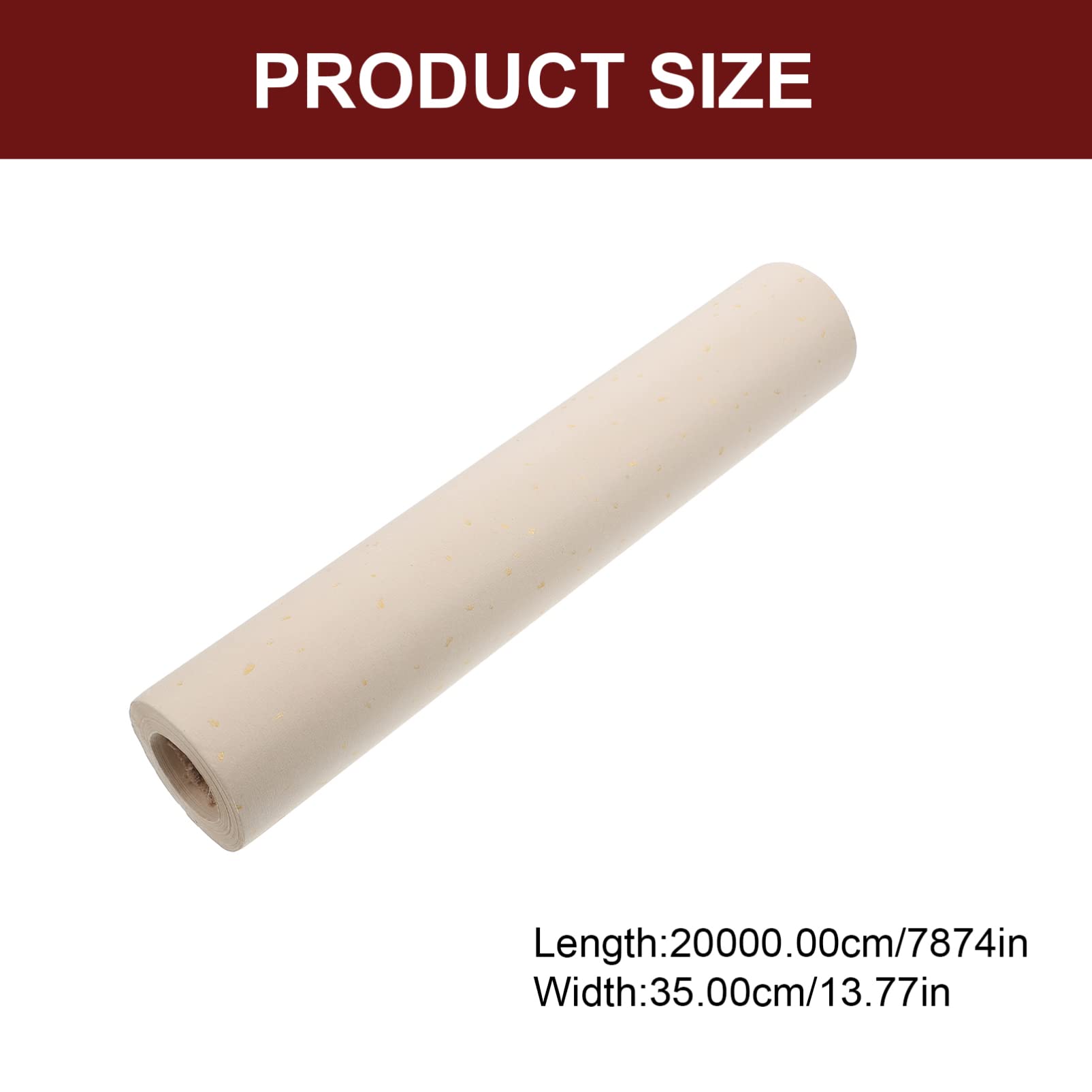 Premium Chinese Calligraphy Xuan Rice Paper - Traditional Sumi Brush Painting & Art Tissue Paper (0.35x20m, Beige) for Letter Writing, DIY Crafts, Home Decor & Gift Wrapping