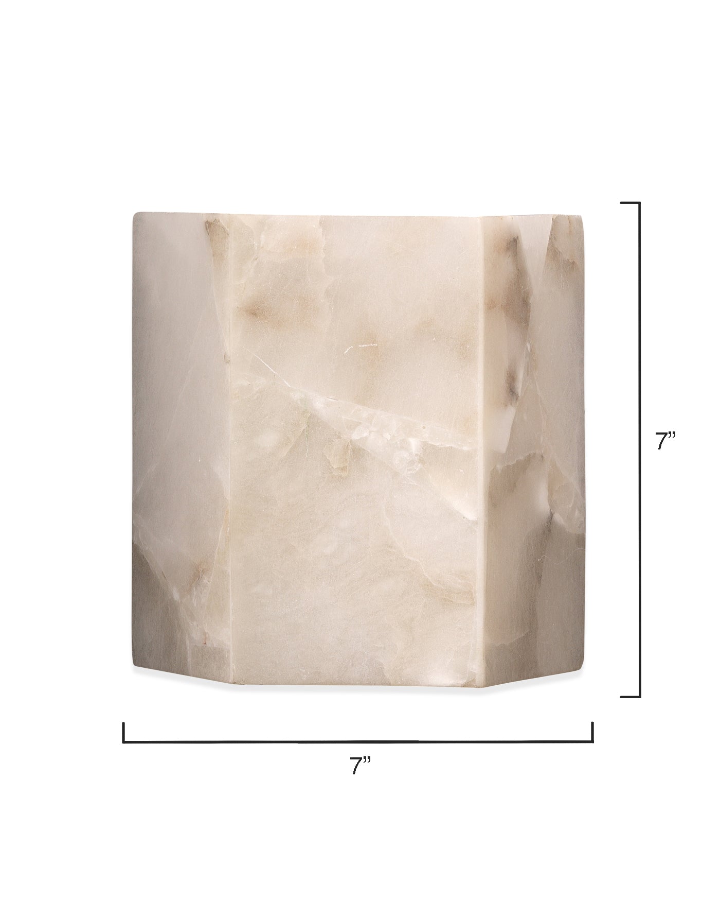 Borealis Hexagon Wall Sconce Light Fixture - Modern White Geometric Wall Lamp for Living Room, Bedroom, or Hallway Lighting Decor
