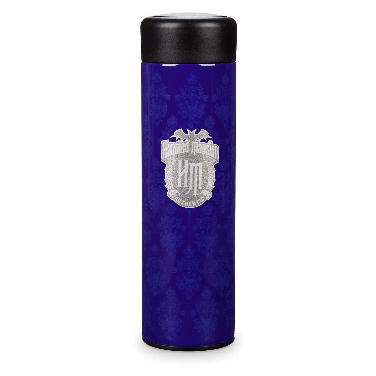 Haunted Mansion Themed Purple Water Bottle - Insulated Stainless Steel Tumbler for Halloween Decor, Disney Fans & Spooky Home Aesthetics