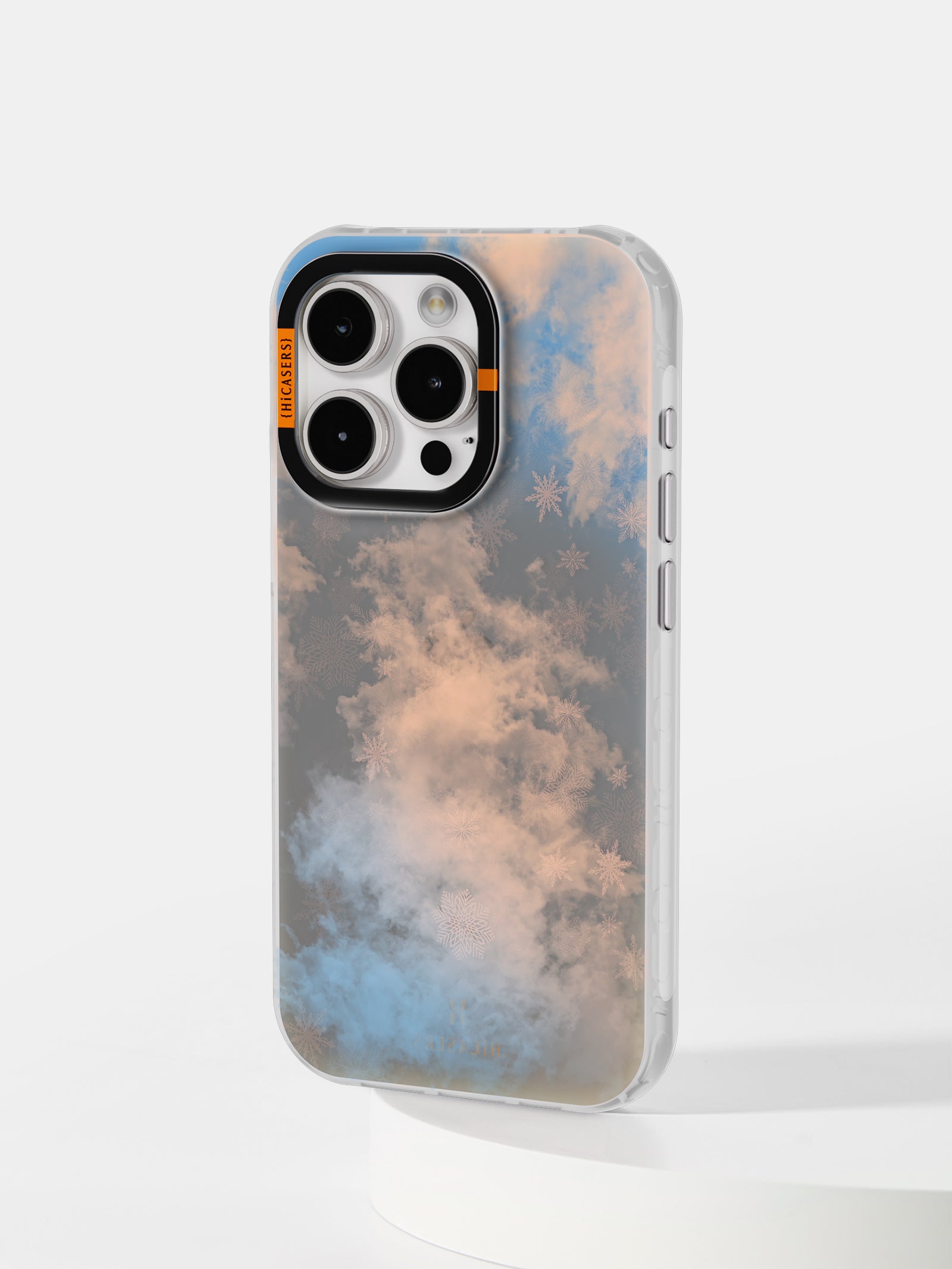 Iridescent Foggy Christmas Tree Phone Case - Grey | Holiday Gift & Winter Themed Protective Cover for iPhone & Samsung