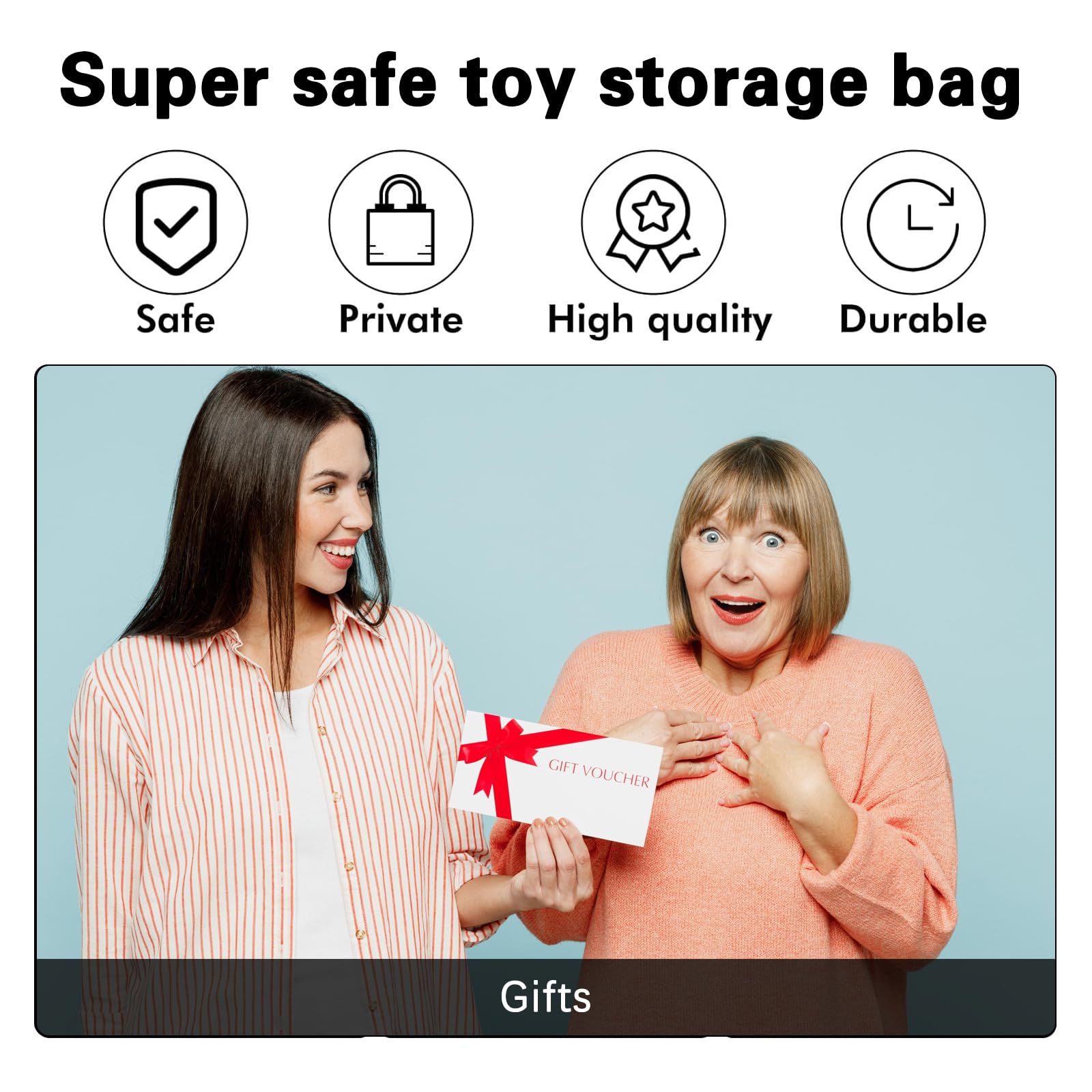 Secure Toy Storage Bag with Lock for Women & Men - Portable Game Toy Organizer Box for Personal Items - Perfect for Travel, Home & Office Organization