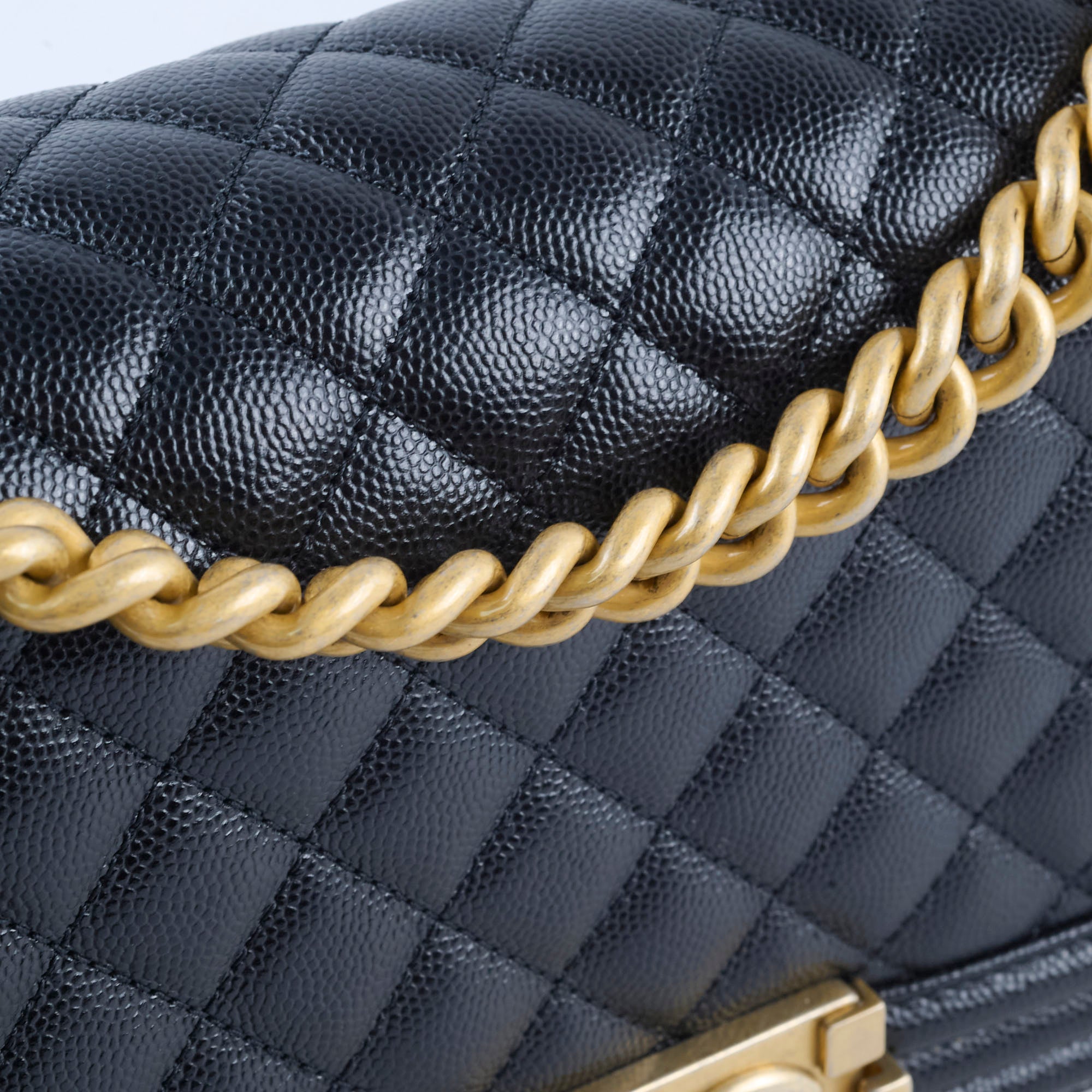 Chanel Caviar Leather Old Medium Flap Bag Black - Classic Quilted Crossbody Purse for Women | Perfect for Work, Evening Events & Luxury Fashion Accessories