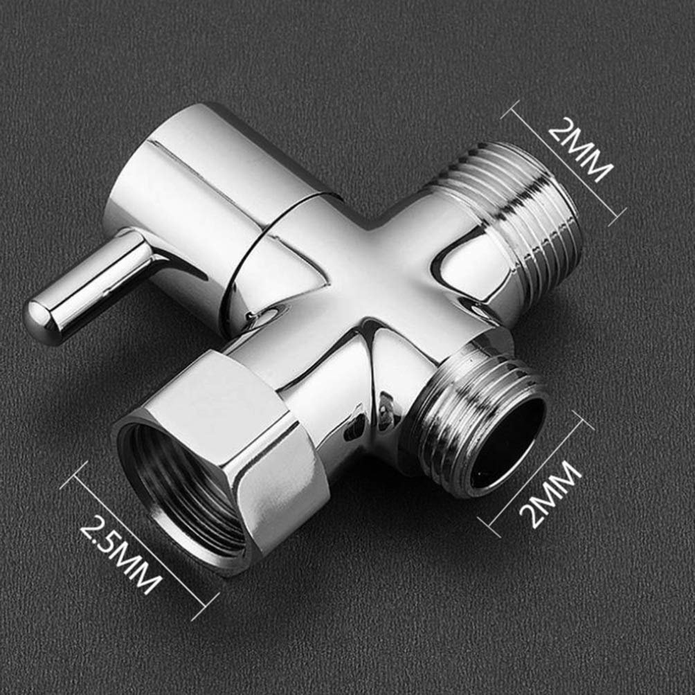 3-Way Shower Diverter Valve - Brass Shower Connector Splitter with Anti-Leak Design for Bathroom, Spa & RV Use - Perfect for Multiple Shower Heads or Handheld Sprayers
