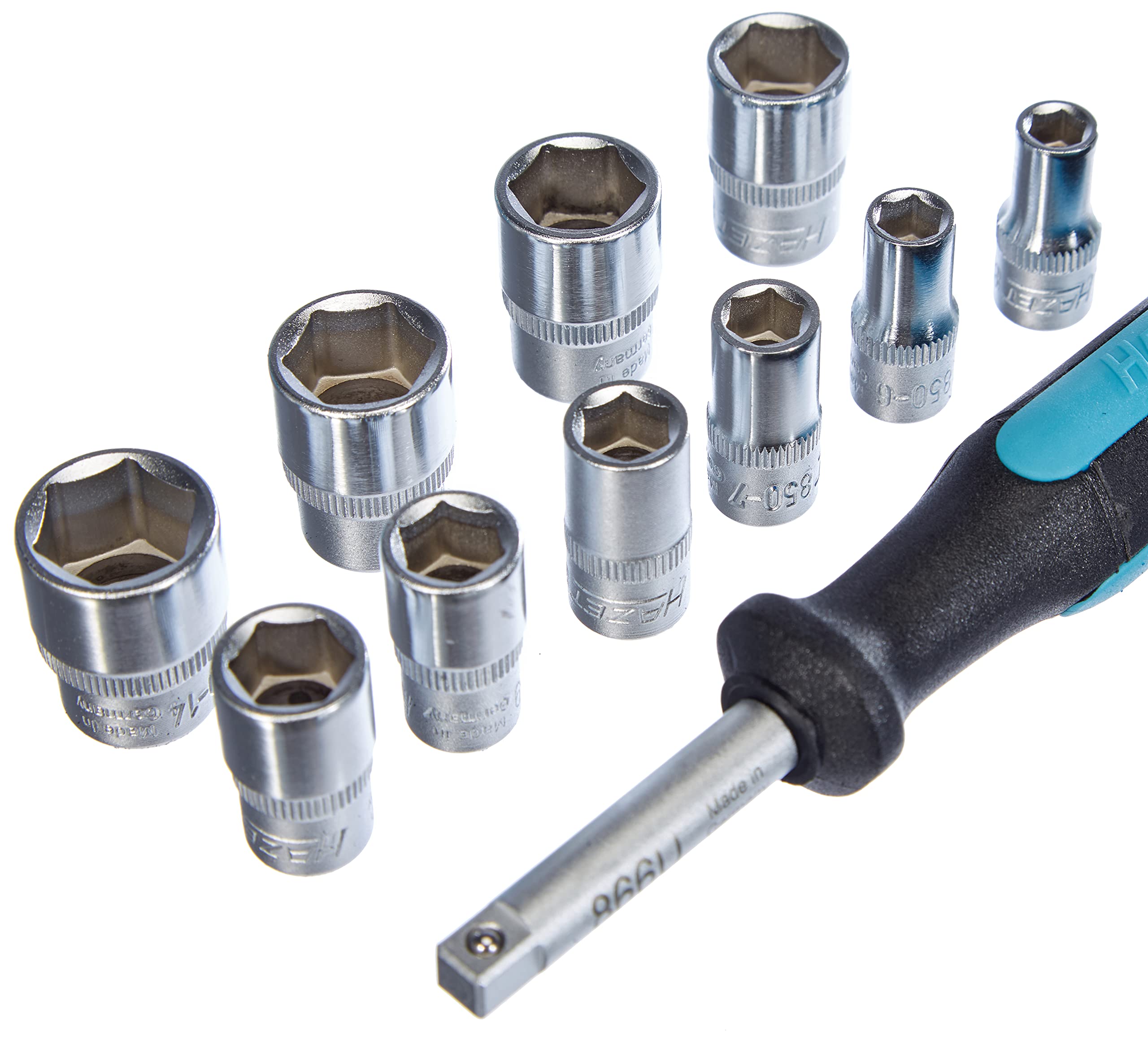 Hazet 853-1 36-Piece Professional Socket Set - Metric & SAE Sizes for Automotive Repair & DIY Projects