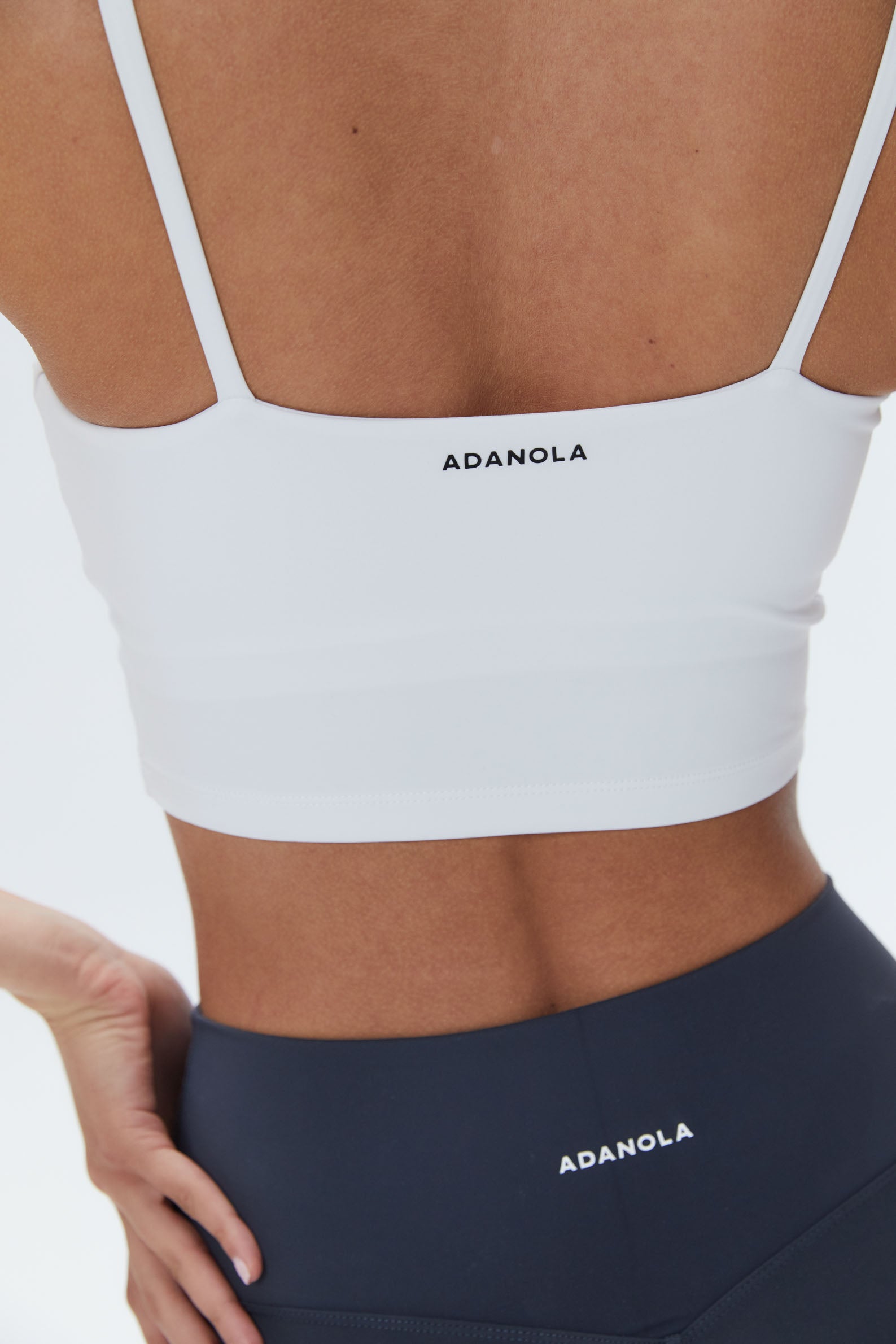 Ultimate Comfort Tank Bra for Women - Soft White Sports Bra for Yoga, Running & Gym Workouts