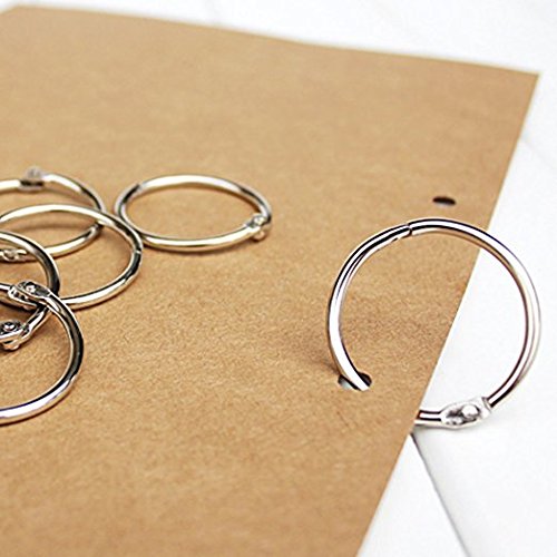 Copapa 2.5-inch Metal Binder Rings - Key Rings for Office & School Organization