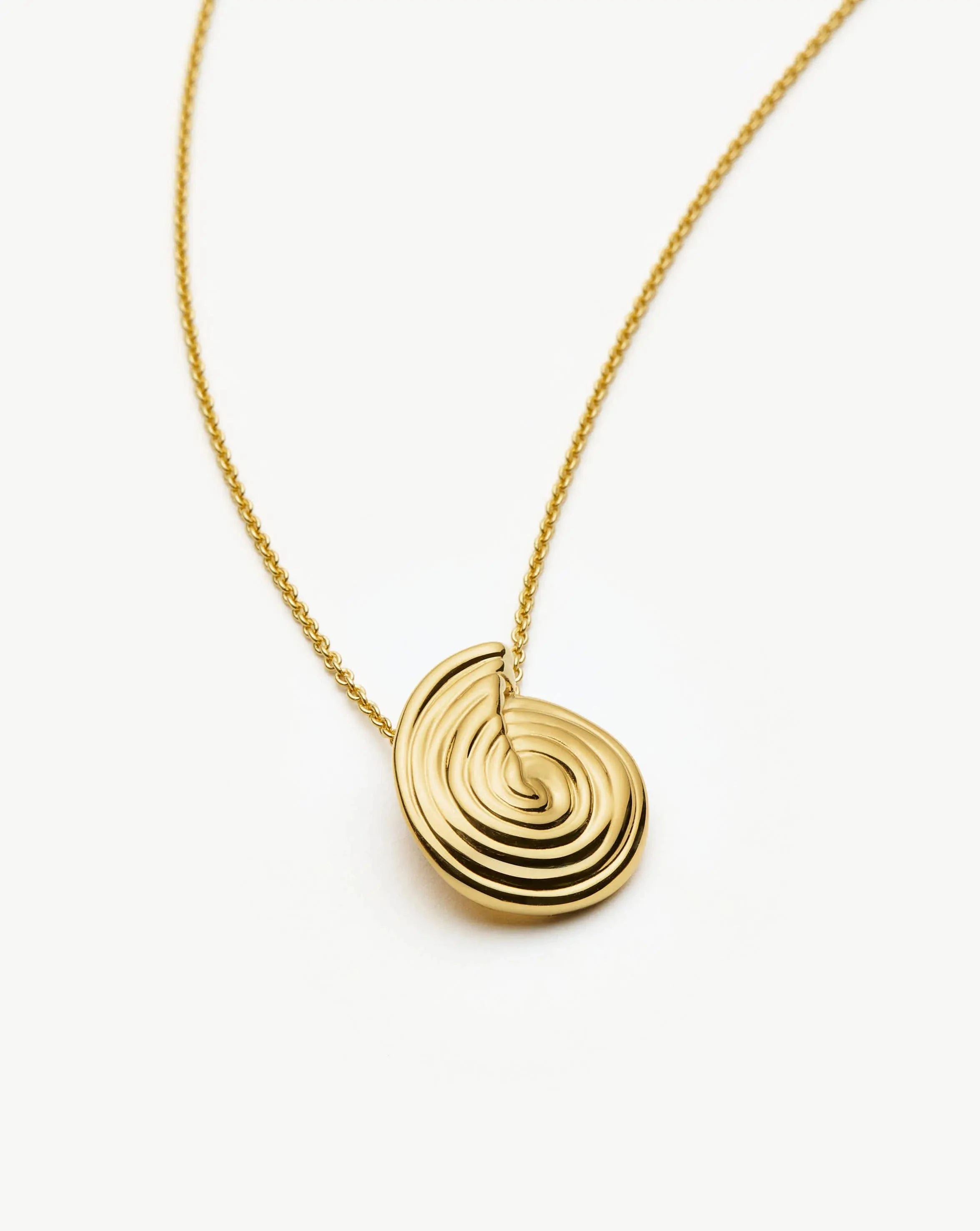 Elegant Spiral Mini Pendant Necklace - 18k Gold Plated Jewelry for Women | Perfect for Everyday Wear, Date Nights & Special Occasions
