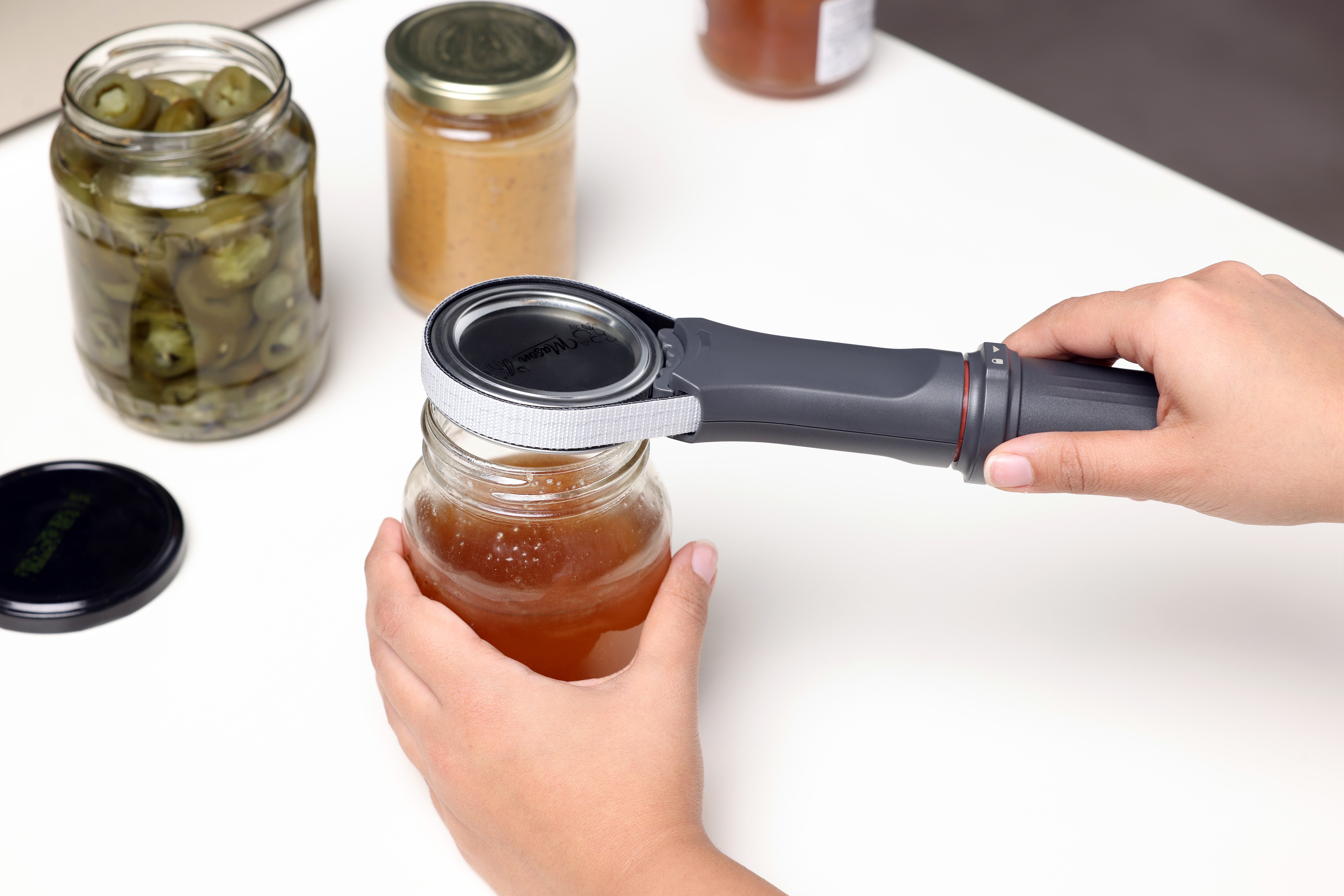 Zyliss Easy Grip Jar Opener - Effortless Opening for Stubborn Lids - Perfect for Kitchen, Seniors & Arthritis Sufferers