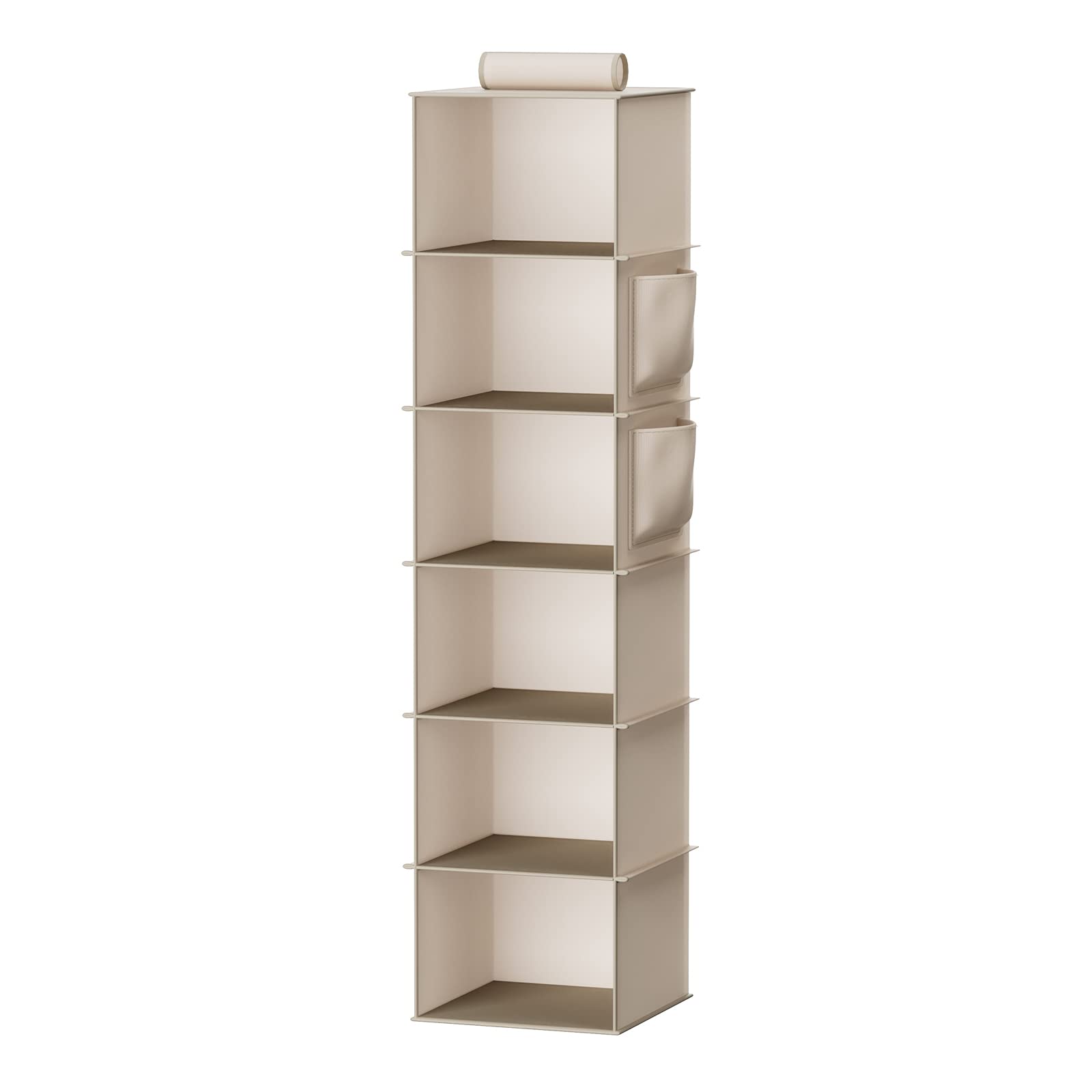 6-Shelf Hanging Closet Organizer & 3-Shelf Storage Shelves - Space Saving Closet Organizer for Bedroom, Bathroom, Nursery - Perfect for Clothes, Shoes, Toys & Accessories Storage