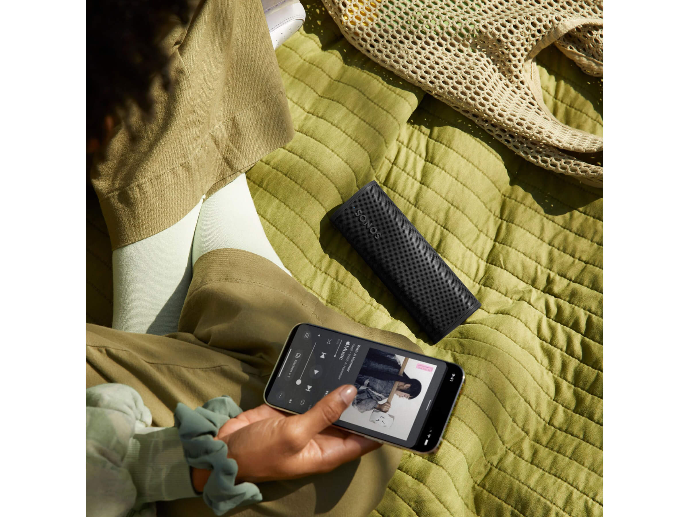Sonos Roam 2 Portable Bluetooth Speaker - Waterproof Wireless Speaker with Long Battery Life for Outdoor Adventures, Travel, Beach & Pool Parties