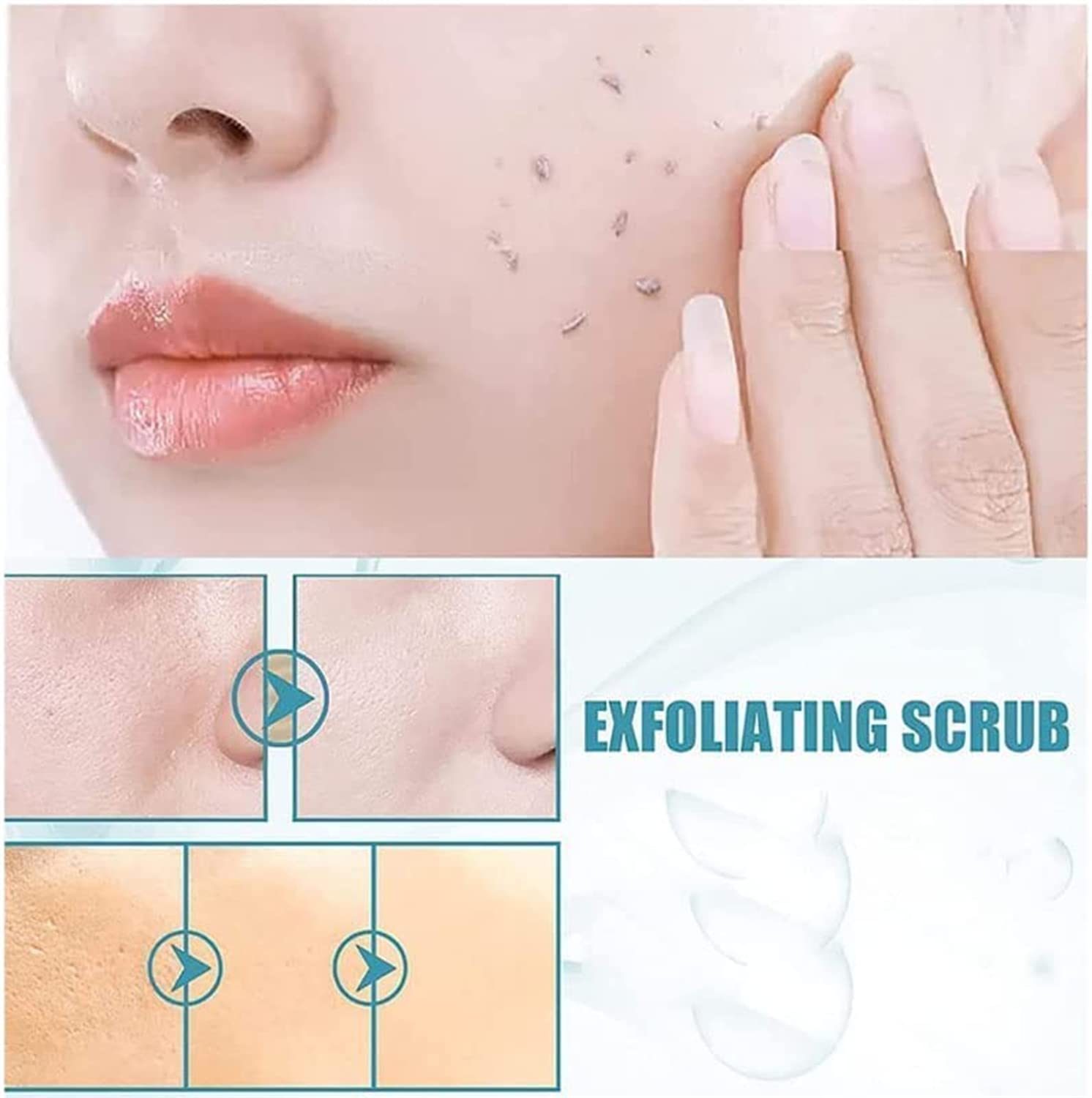 Papaya Whitening Deep Exfoliator & Facial Scrub - 2 Pcs Set with Natural Papaya Extract for Face & Body - Gentle Exfoliating Cleanser for Glowing Skin | Perfect for Daily Skincare & Spa Treatments