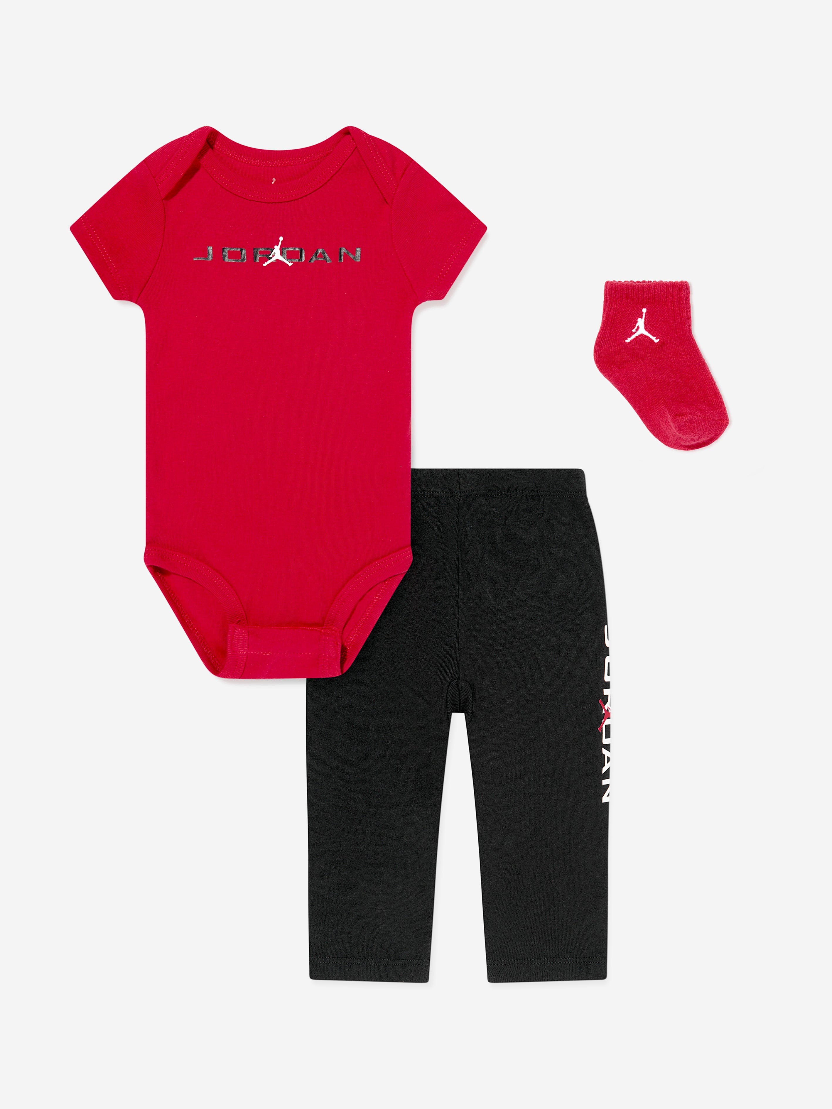 Baby MJ Baseline Bodysuit Set - Soft Cotton Infant Bodysuit & Pants Outfit, Red | Perfect for Newborn Photos, Family Outings & Everyday Wear