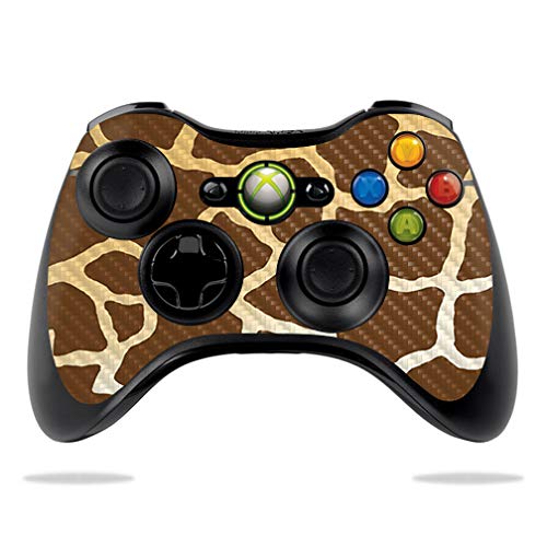 Premium Carbon Fiber Skin for Microsoft Xbox 360 Controller - Giraffe Pattern | Protective & Durable Textured Cover | Easy to Apply & Remove | Made in USA | Perfect for Gaming, Collectors & Customization Enthusiasts