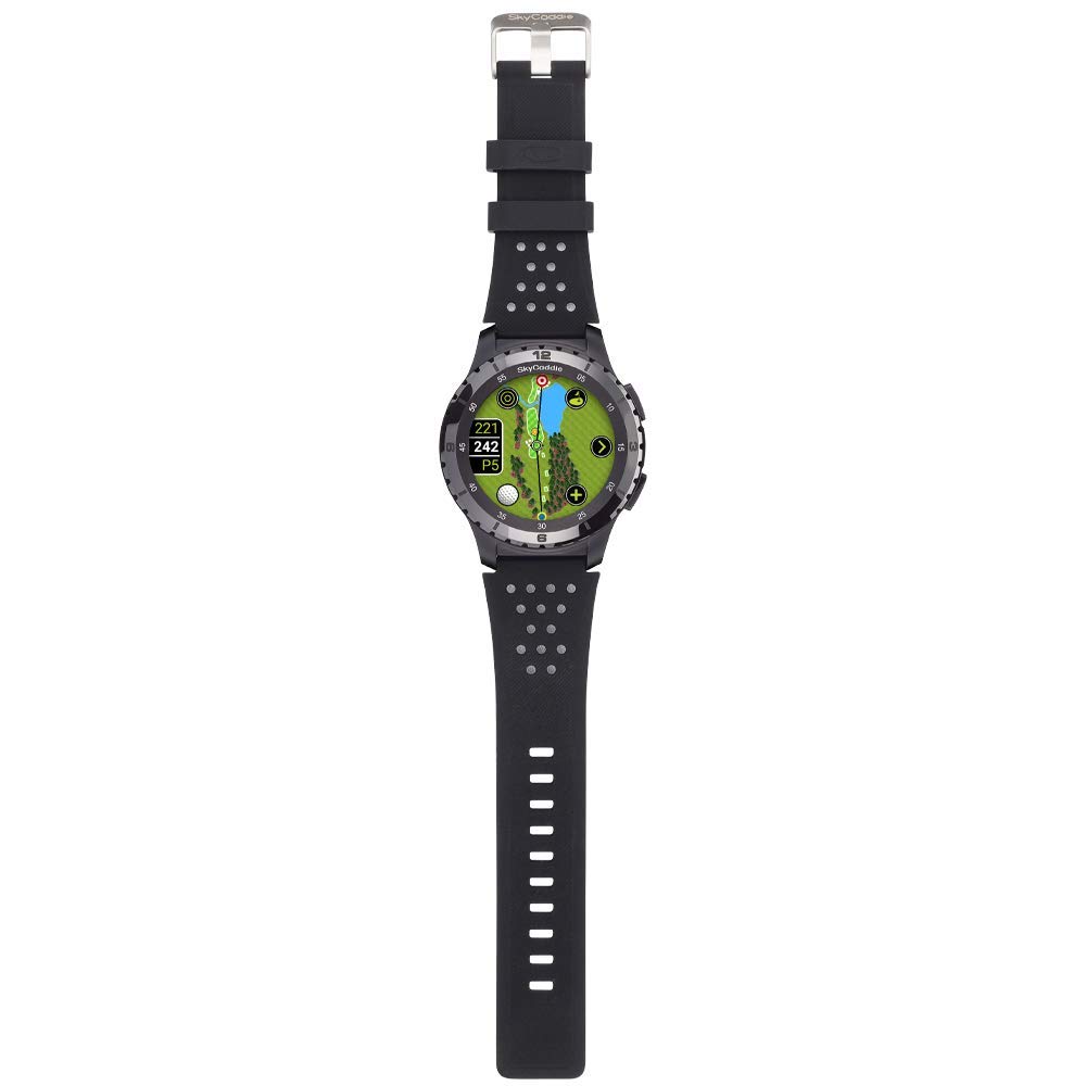 SkyCaddie LX5C Golf GPS Watch with Ceramic Bezel - Black | Accurate Yardage Measurements for Golfers | Perfect for Course Play & Practice Sessions