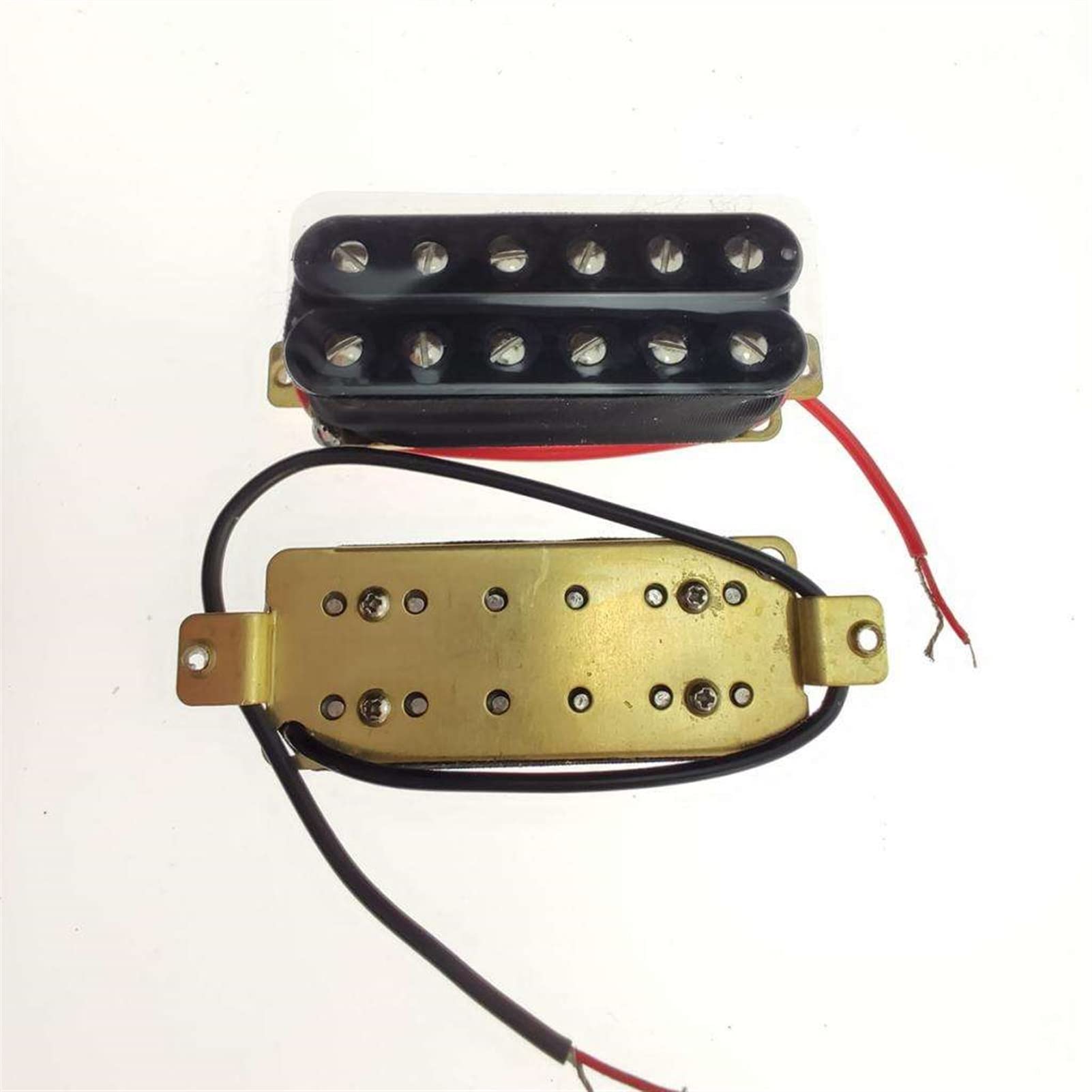 Premium Humbucker Guitar Pickup Set - Double Coil Electric Guitar Pickups for 6-String Guitars (Black) | Perfect for Rock, Metal & Blues Performances