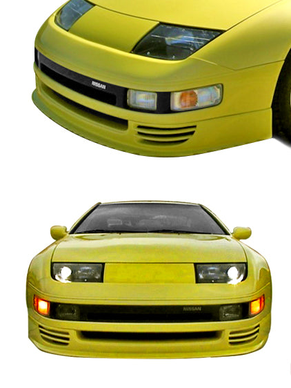 1990-1996 Nissan 300ZX Z32 Front Bumper Lip Spoiler Type III (Part #1030010) - Enhance Aerodynamics & Sporty Look for Street Racing & Car Shows