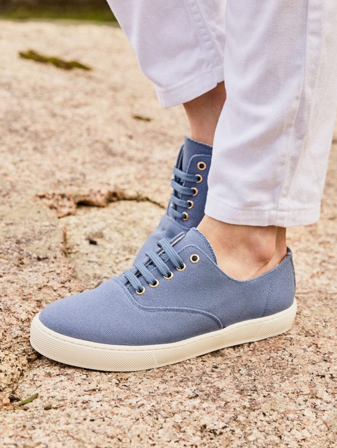 Eco-Friendly Vegan Sneakers - Lightweight Recycled Cotton & Denim | Comfortable Casual Shoes for Women & Men | Perfect for Walking, Running & Everyday Wear