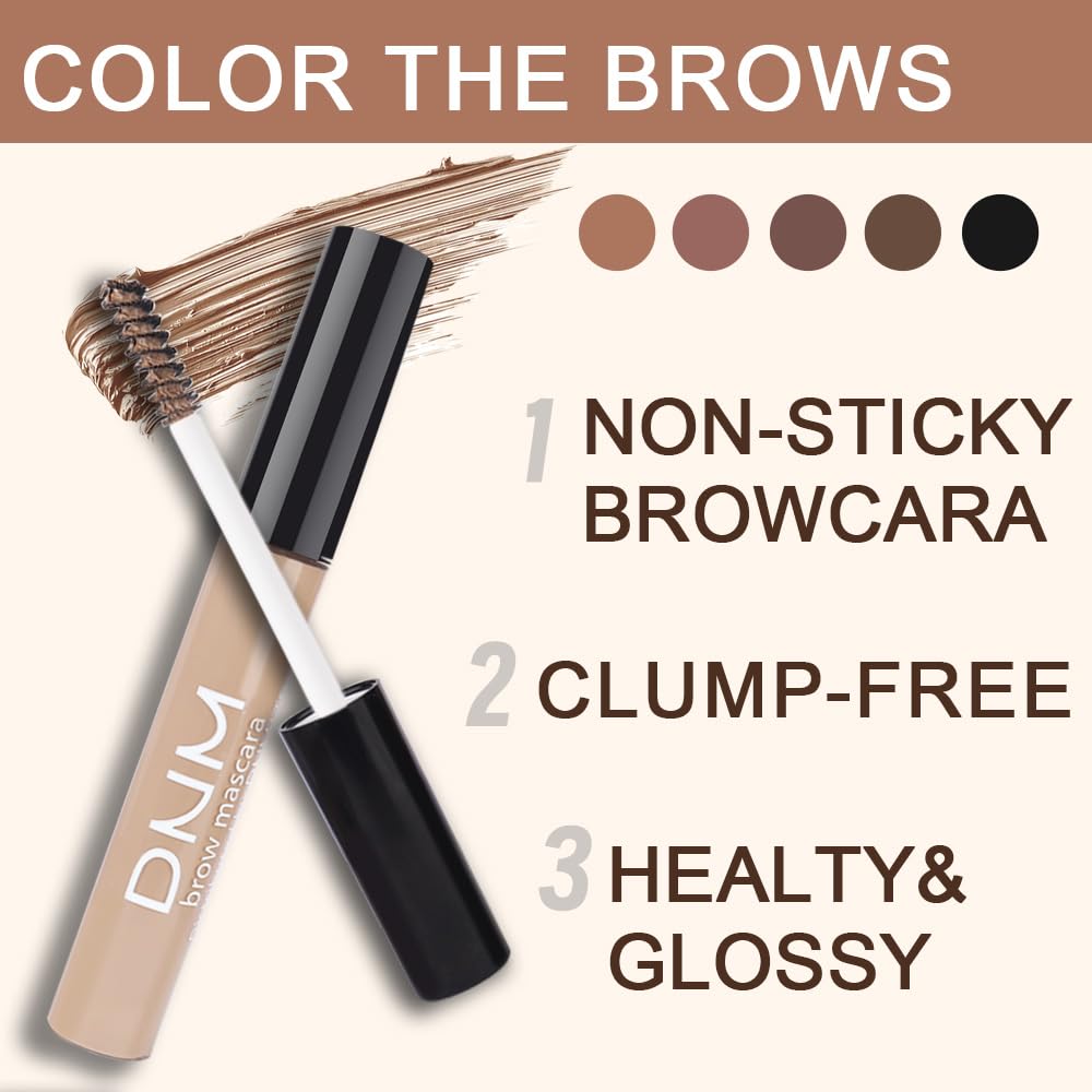 Kaely Waterproof & Long-Lasting Tinted Eyebrow Gel Mascara - Vegan Eyebrow Makeup Kit with Natural Hold (01 Blonde) | Perfect for Daily Use, Gym, Swimming & All-Day Wear