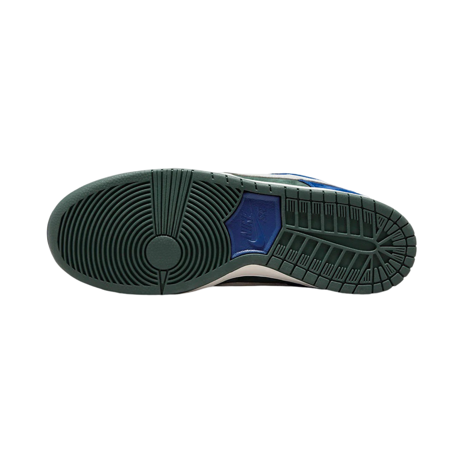 Nike SB Dunk Low Sneakers - Deep Royal & Vintage Green - Men's Skateboarding Shoes for Casual Wear & Street Style