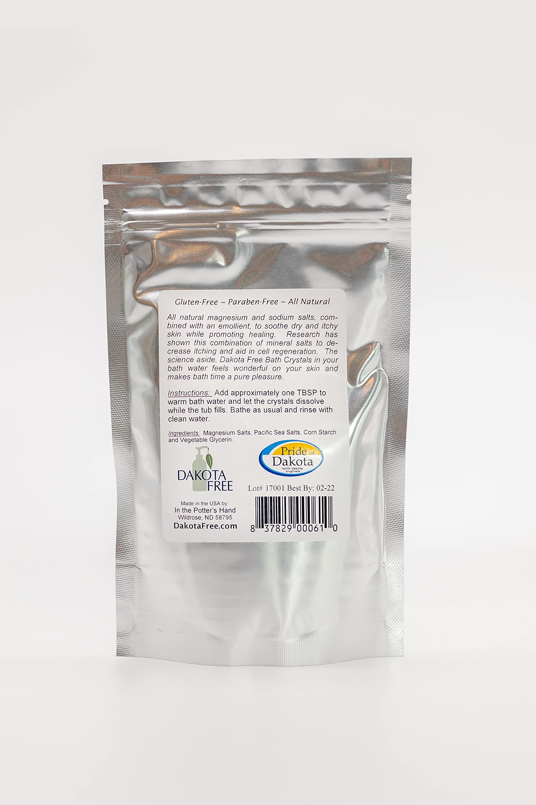 6 oz Bath Crystals Refill Pack - Relaxing Spa Salts for Stress Relief & Muscle Soak | Perfect for Home Bath, Gift Sets & Self-Care Routine