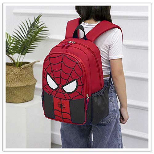 YKKJ Waterproof Spiderman Backpack for Kids - 3D Super Hero Design, Lightweight & Durable for School, Camping, Hiking & Outdoor Adventures