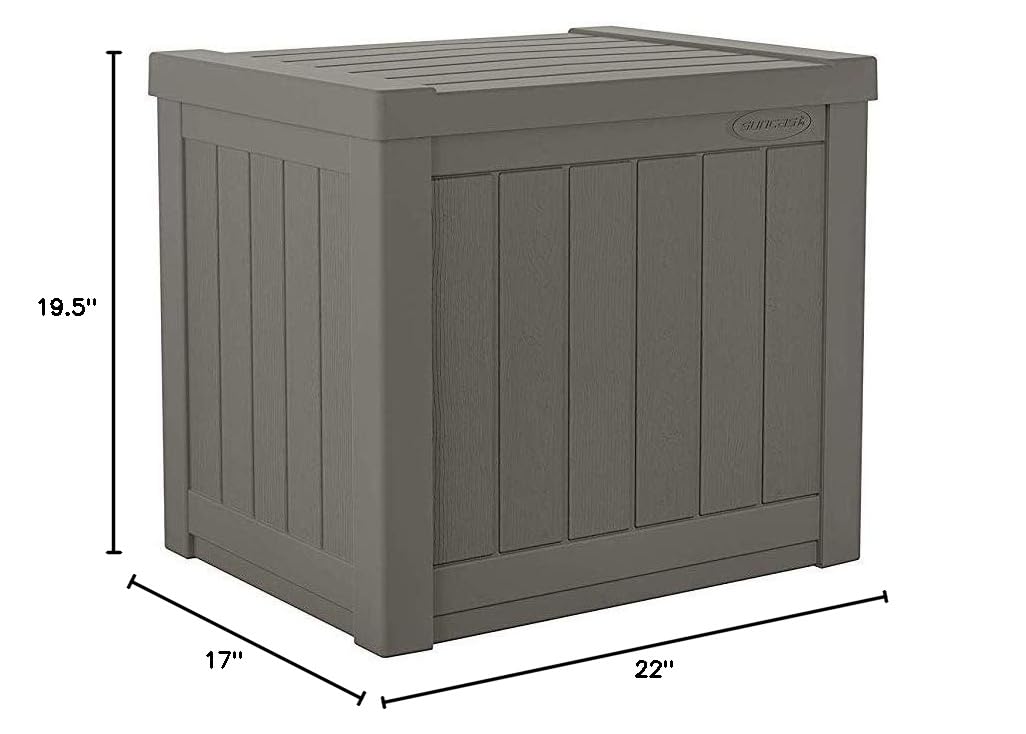 **Suncast 22 Gallon Weatherproof Outdoor Storage Deck Box (2 Pack) – Durable Plastic Patio Organizer for Garden Supplies, Toys, Tools – Perfect for Backyard, Deck, or Garage Storage**