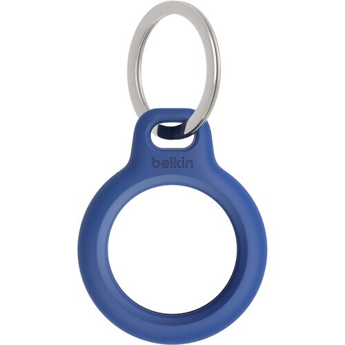 Belkin AirTag Security Keychain - Blue | Secure Your Keys & Belongings for Travel, Work & Daily Use