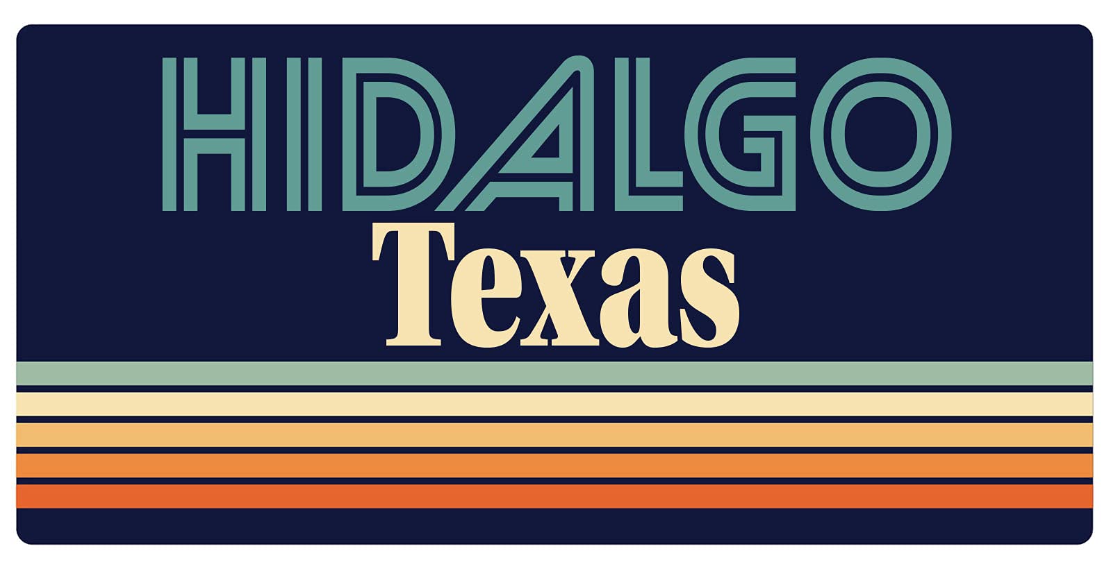 Vintage Texas Hidalgo 5 x 2.5-Inch Refrigerator Magnet - Retro Souvenir for Fridge, Office, or Travel Memories | Collectible Gift for Texans & Travel Lovers