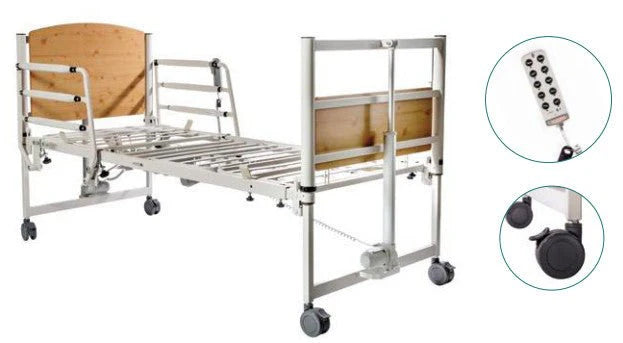 Harmony 8199 Adjustable Homecare Hospital Bed - Electric Medical Bed for Elderly & Patients - Ideal for Home Nursing Care & Recovery