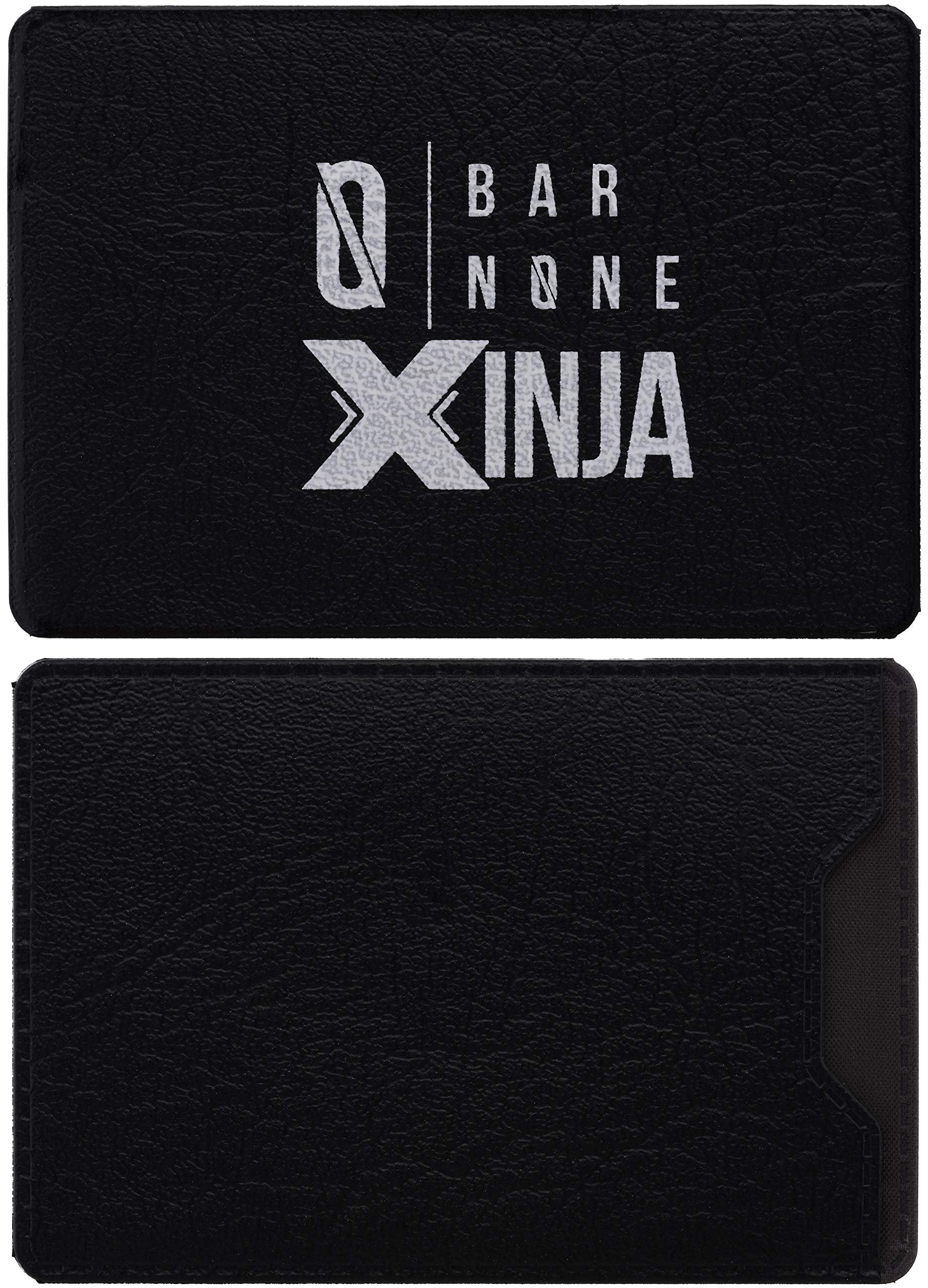 50-in-1 Credit Card Multitool Wallet - Slim EDC Money Clip with Knife & Tools | Compact Survival Gear for Everyday Carry, Travel & Outdoor Adventures | Black Minimalist Design (BAR NONE Xinja)