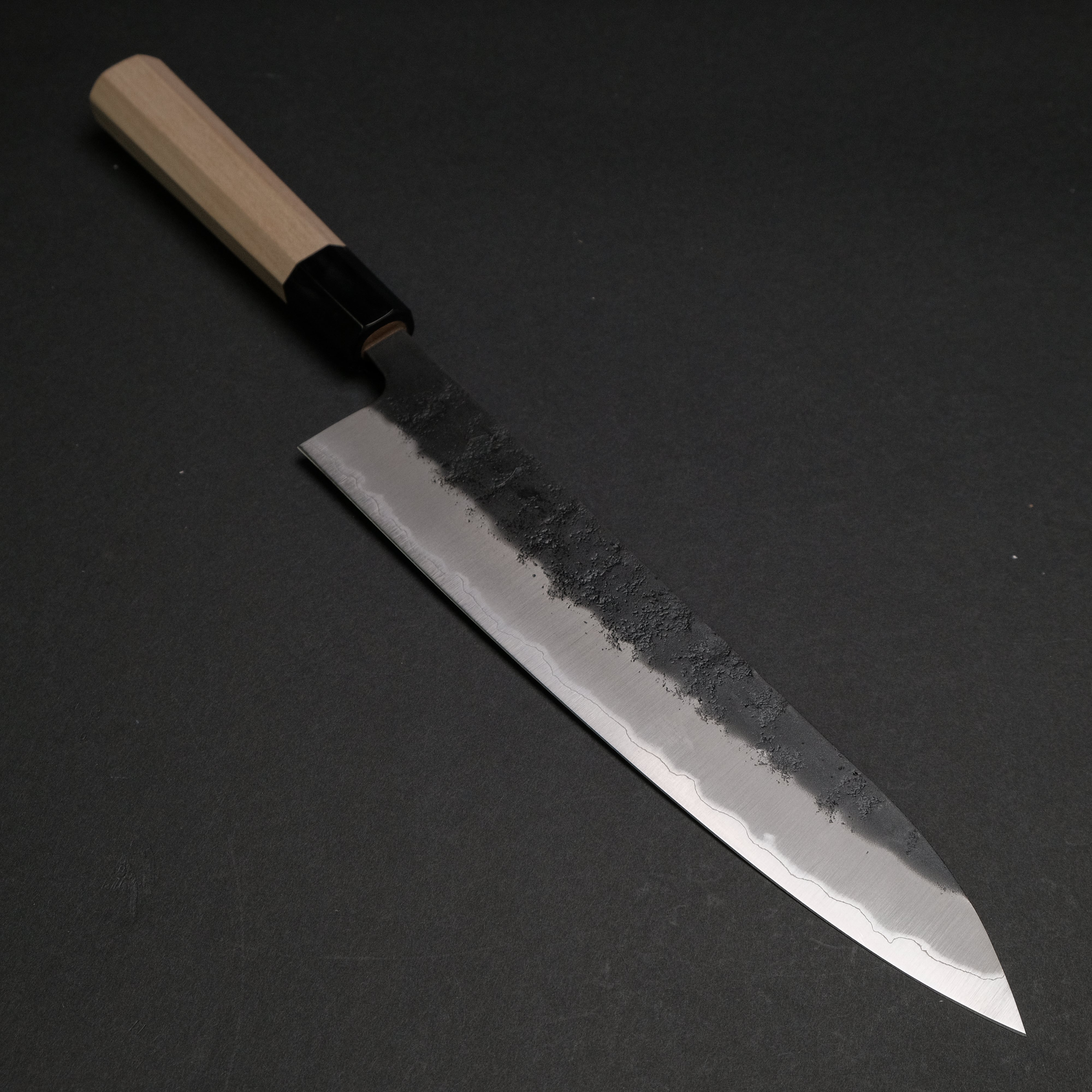 Hitohira Futana SB Kuro Nashiji Gyuto 240mm Japanese Chef Knife - High Carbon Steel Blade with Ho Wood Handle for Professional Chefs & Home Cooking - Perfect for Slicing, Dicing & Meat Preparation