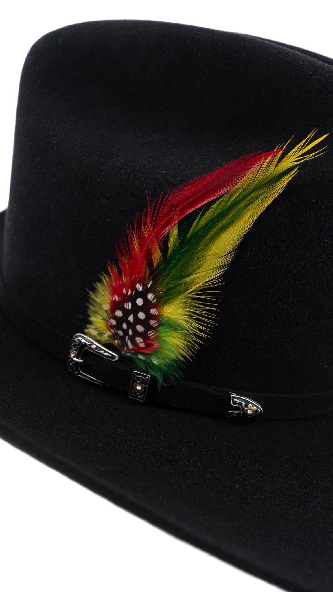 Rock'em 100x Johnson Felt Hat for Men - Classic Western Cowboy Hat for Outdoor Rodeo, Country Music Festivals & Ranch Work