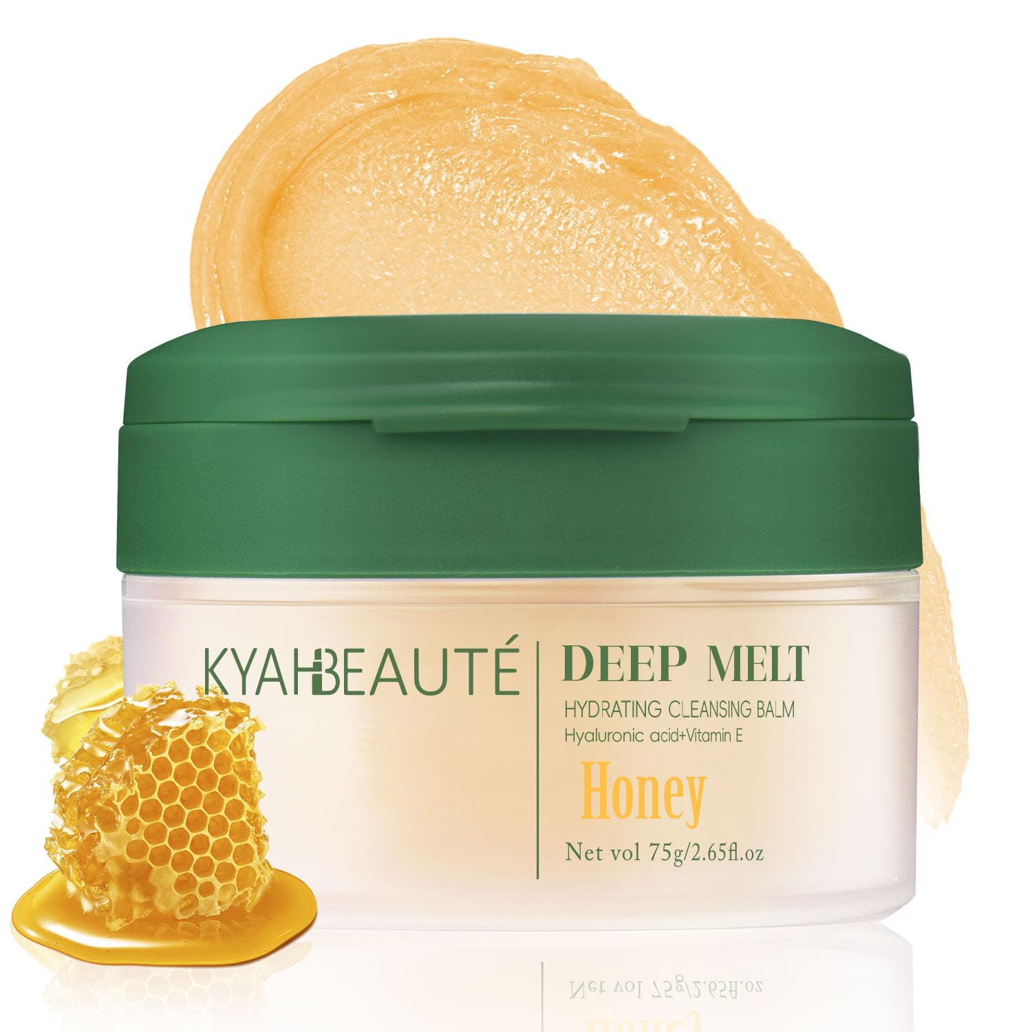 Best Cleansing Balm for Sensitive Skin - Hydrating Makeup Remover with Honey, Coconut Oil & Vitamin E | Effectively Removes Waterproof Mascara & Long-Lasting Makeup | 2.65 Oz Nourishing Facial Cleanser | Perfect for Nighttime Skincare & Travel-Friendly Beauty Routine