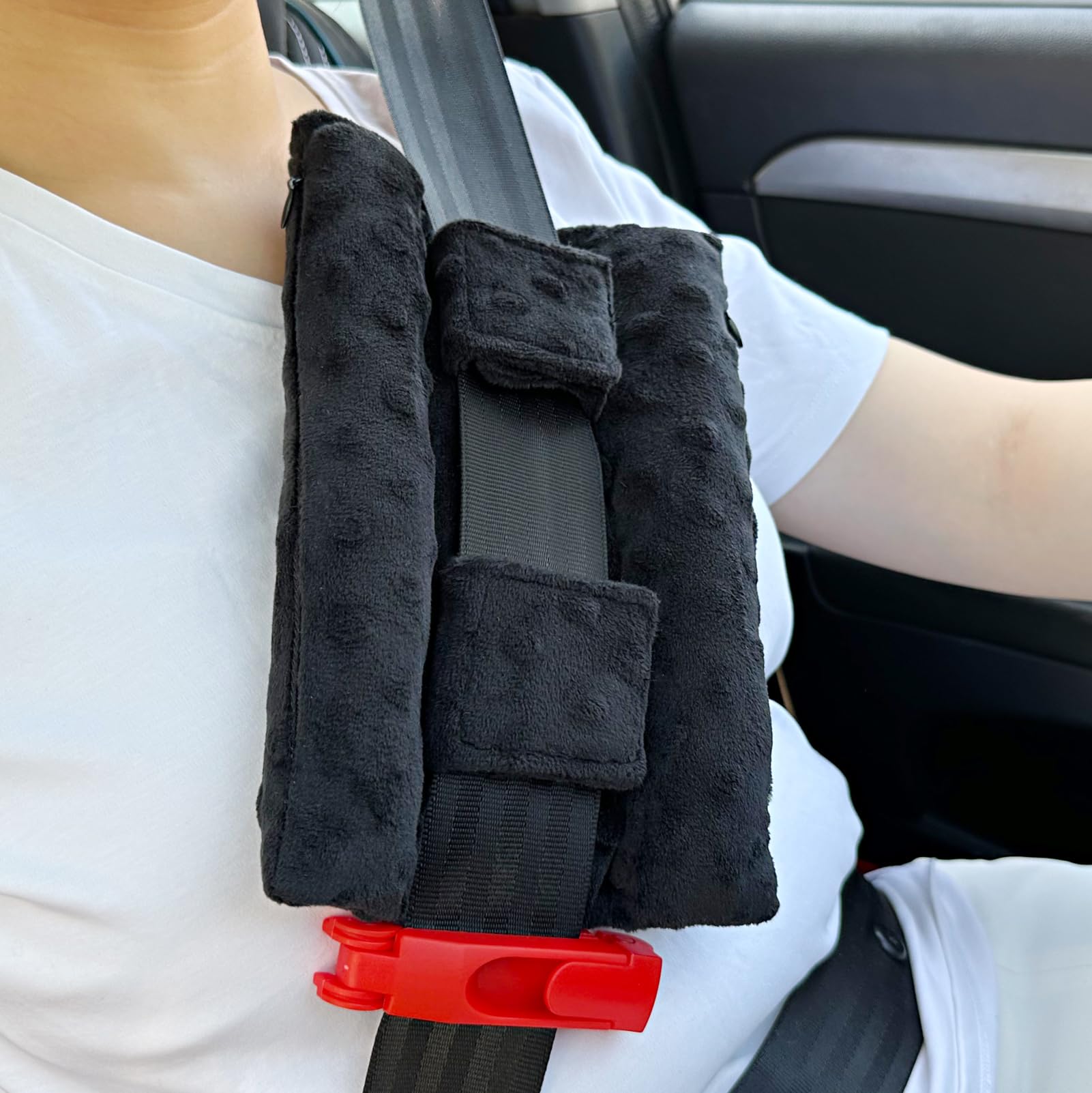 Post-Surgery Recovery Pillow for Open Heart Surgery & Chemo Port - Comfortable Minky Dot Cushion for Pacemaker & Bypass Patients - Ideal Gift for Heart Transplant Recovery & Post-Op Comfort (Black) - Perfect for Bed Rest, Car Rides & Daily Support
