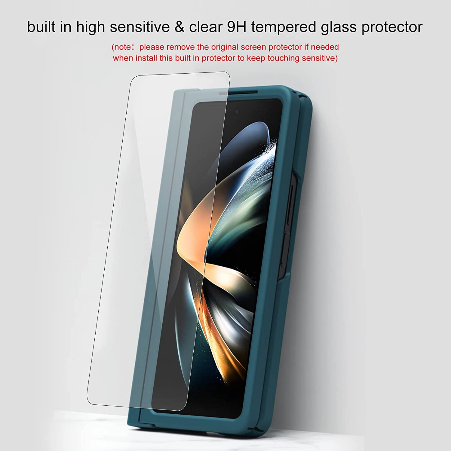 Samsung Galaxy Z Fold 4 Case with Screen Protector | 5G Compatible Clear Protective Cover | Perfect for Work, Travel & Everyday Use