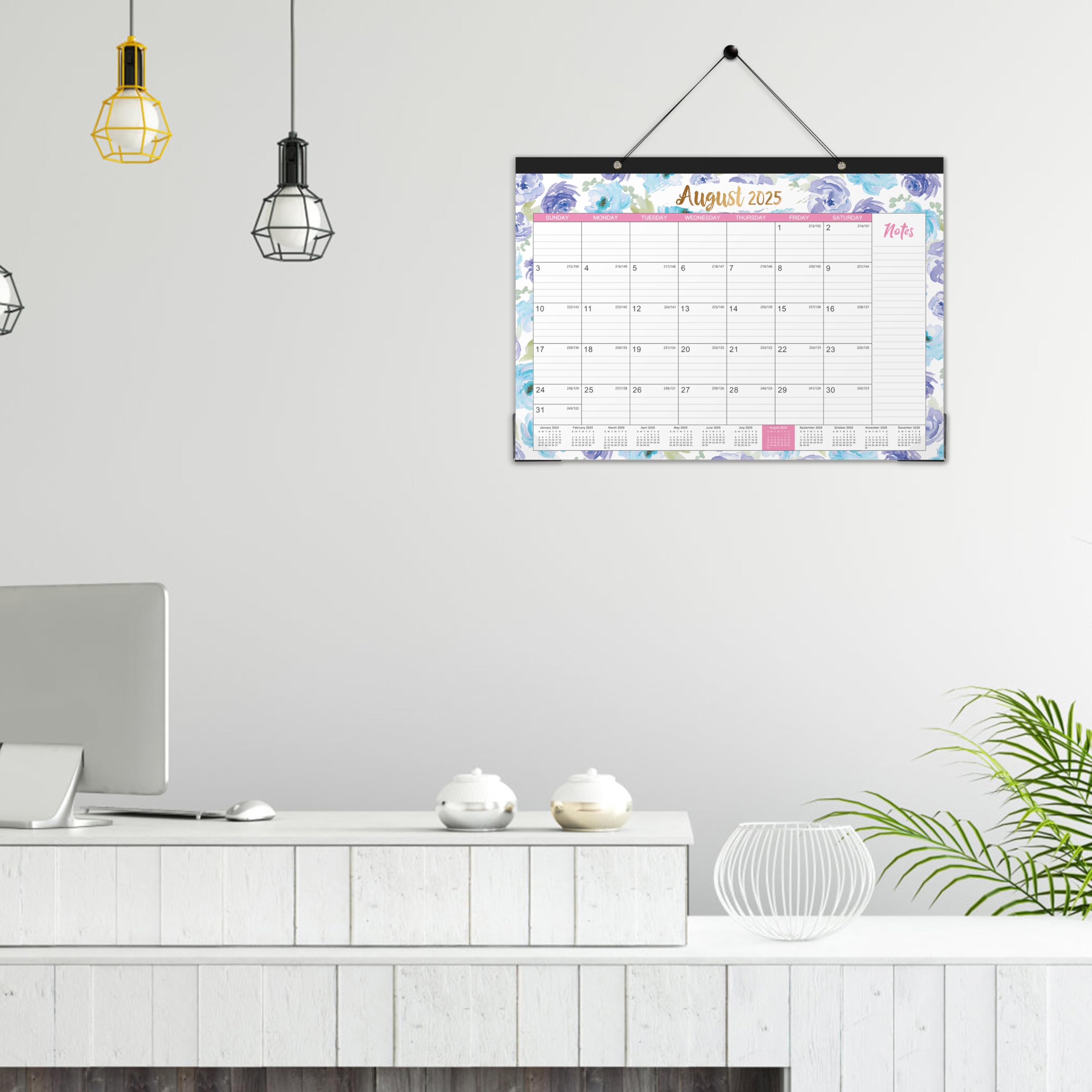 2025-2026 18-Month Large Desk Calendar Planner | July 2025 - December 2026 | 17