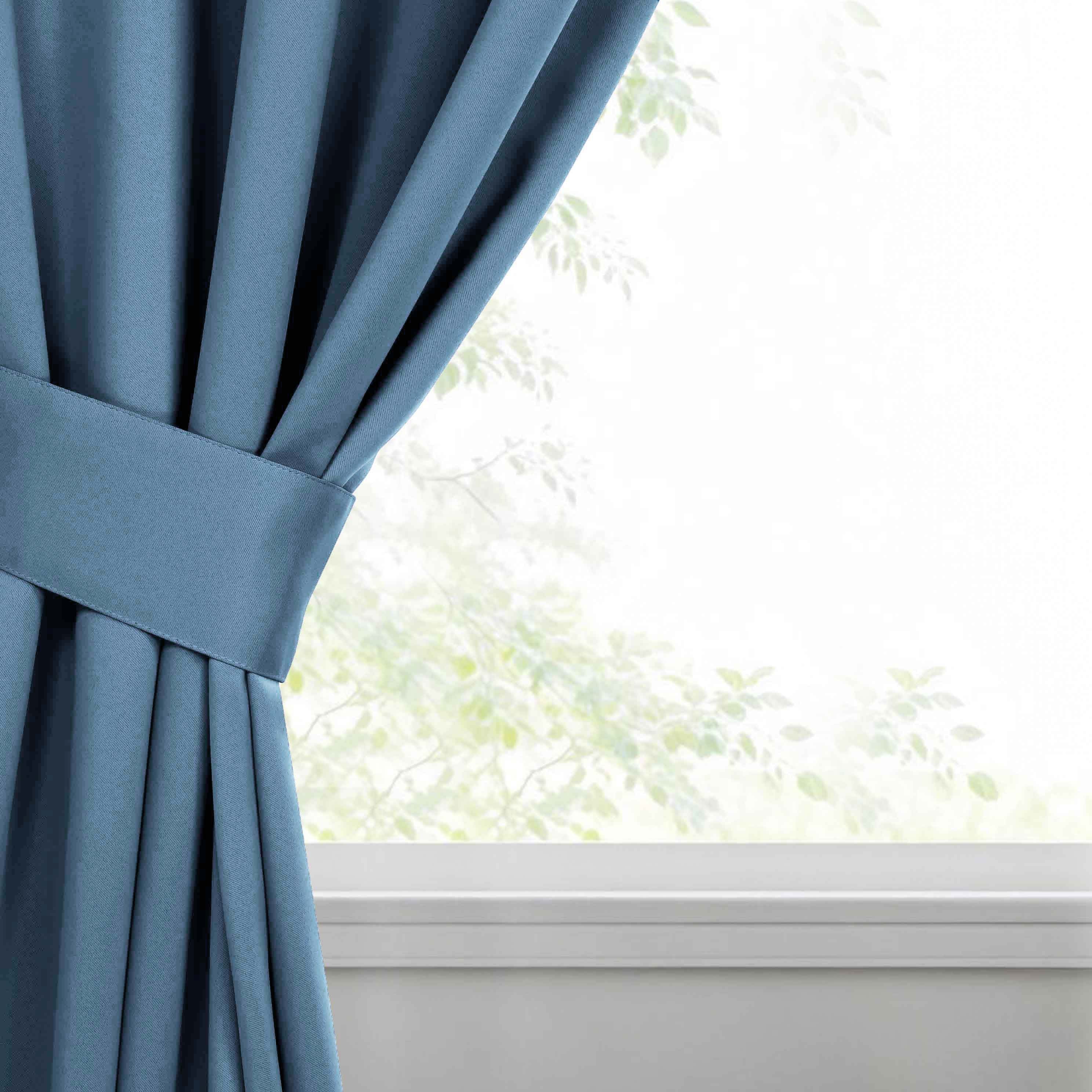 Premium Blackout Curtains Set of 2 - 100% Room Darkening, Machine Washable & Noise Reducing for Bedroom, Nursery & Home Theater
