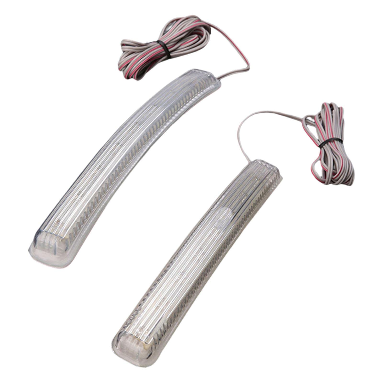 Universal LED Turn Signal Light for Cars - 12V Soft Glue 9LED Rear View Mirror Indicator Lamp (2Pieces, Yellow) - Perfect for Night Driving & Vehicle Safety Enhancement
