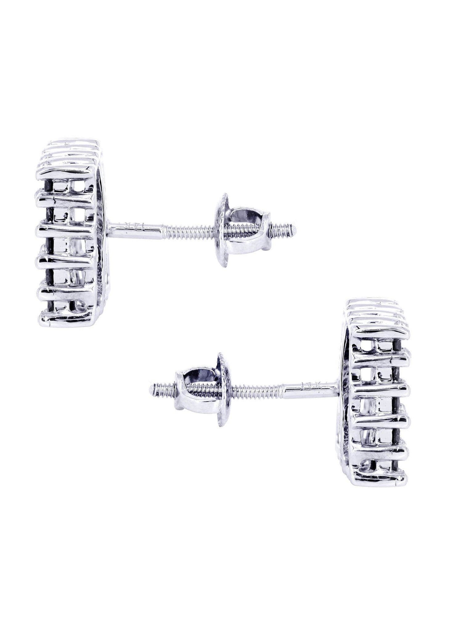 1.16 Carat Diamond Earrings for Men in 14K White Gold – Luxury Stud Earrings for Gifts, Weddings & Special Occasions