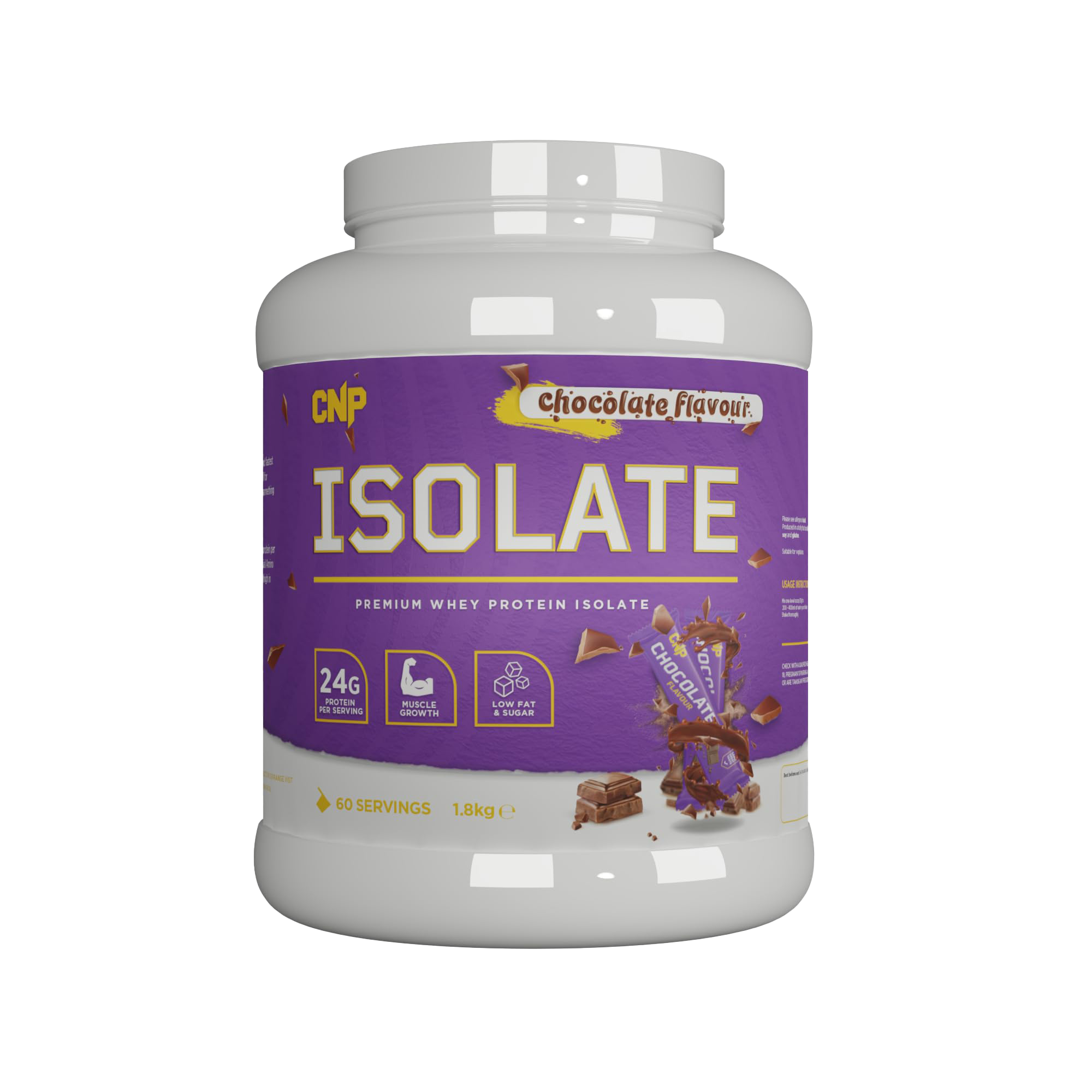 CNP Professional Isolate 1800g Chocolate Whey Protein Powder - Premium Muscle Recovery & Post-Workout Supplement for Athletes & Fitness Enthusiasts